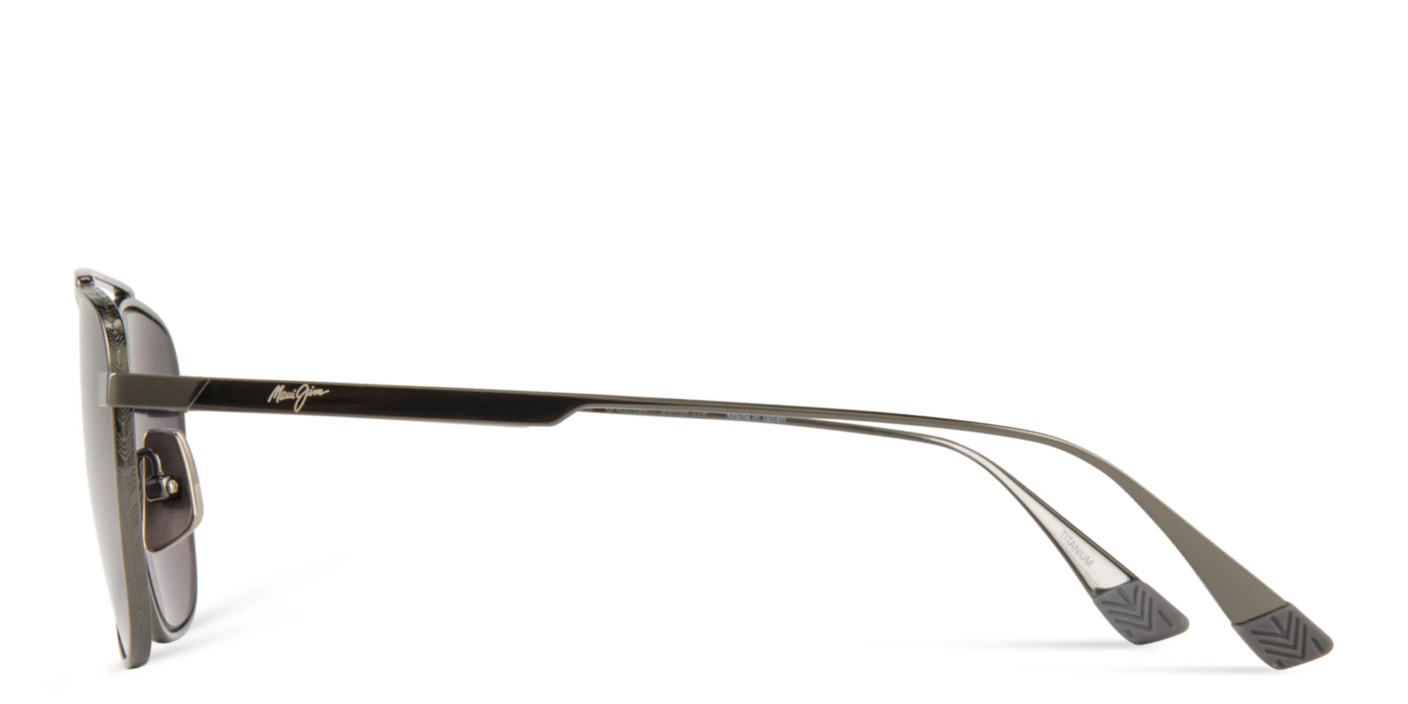 Shop Maui Jim Kahana Unisex Square Sunglasses in Silver online.