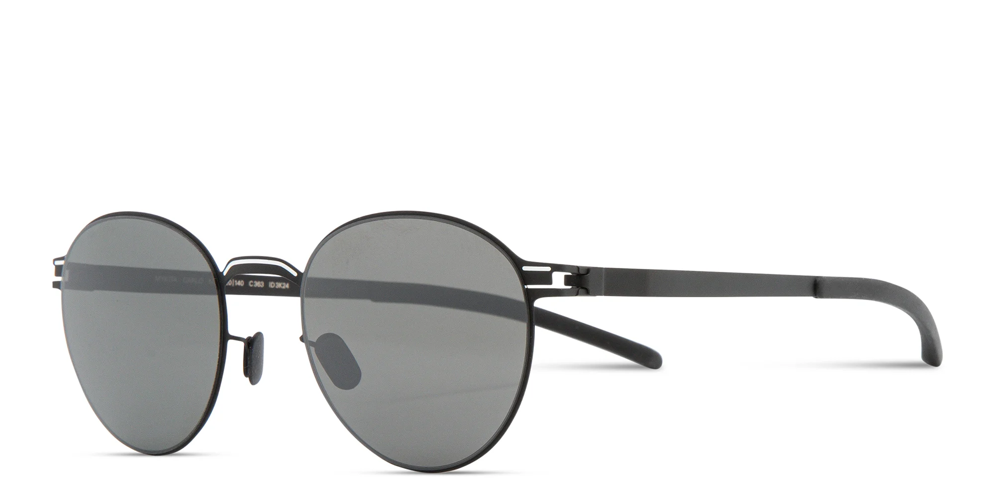 Shop MYKITA Carlo Unisex Round Sunglasses in Matte Balck online.