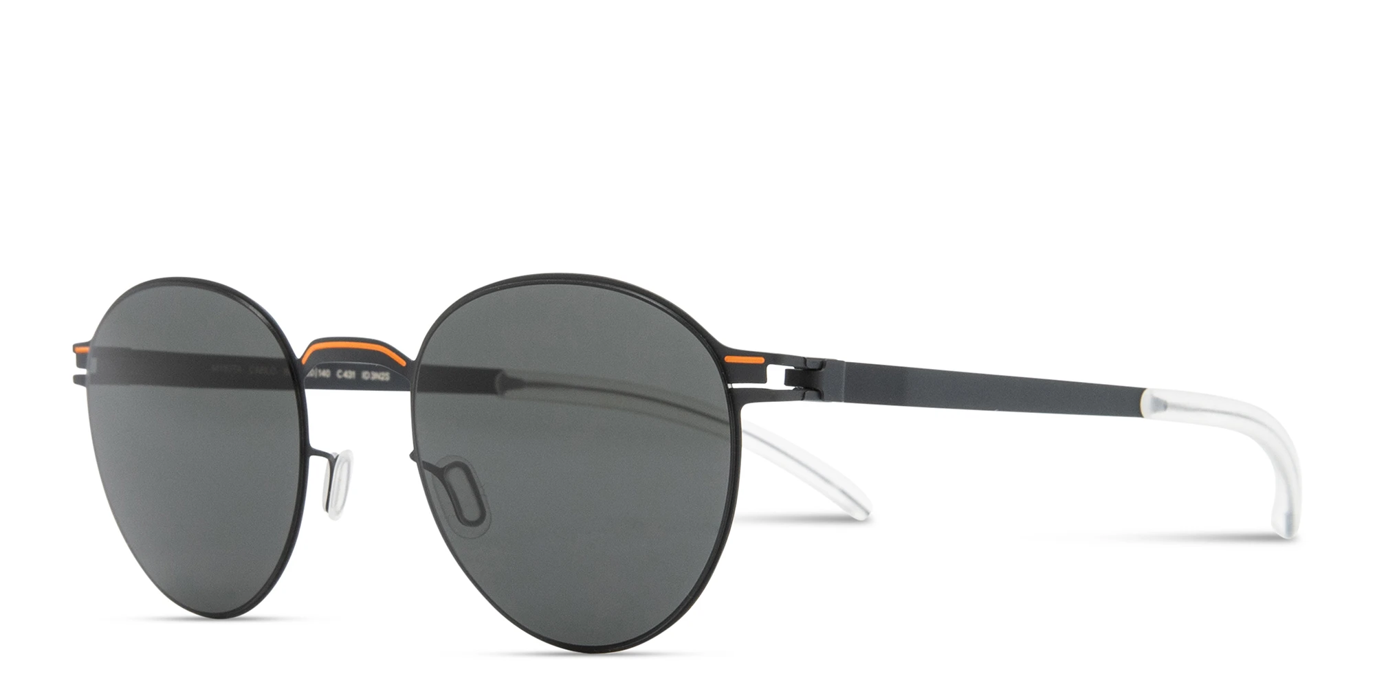Shop MYKITA Carlo Unisex Round Sunglasses in Blue online.