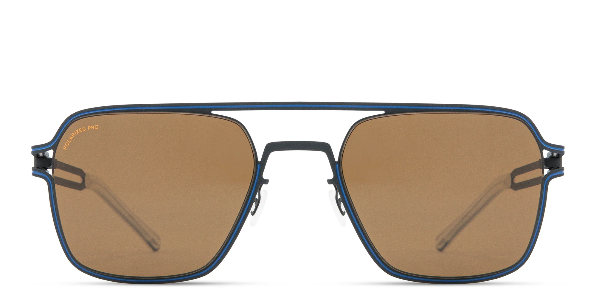 Shop MYKITA Riku Aviator Sunglasses in Blue online.