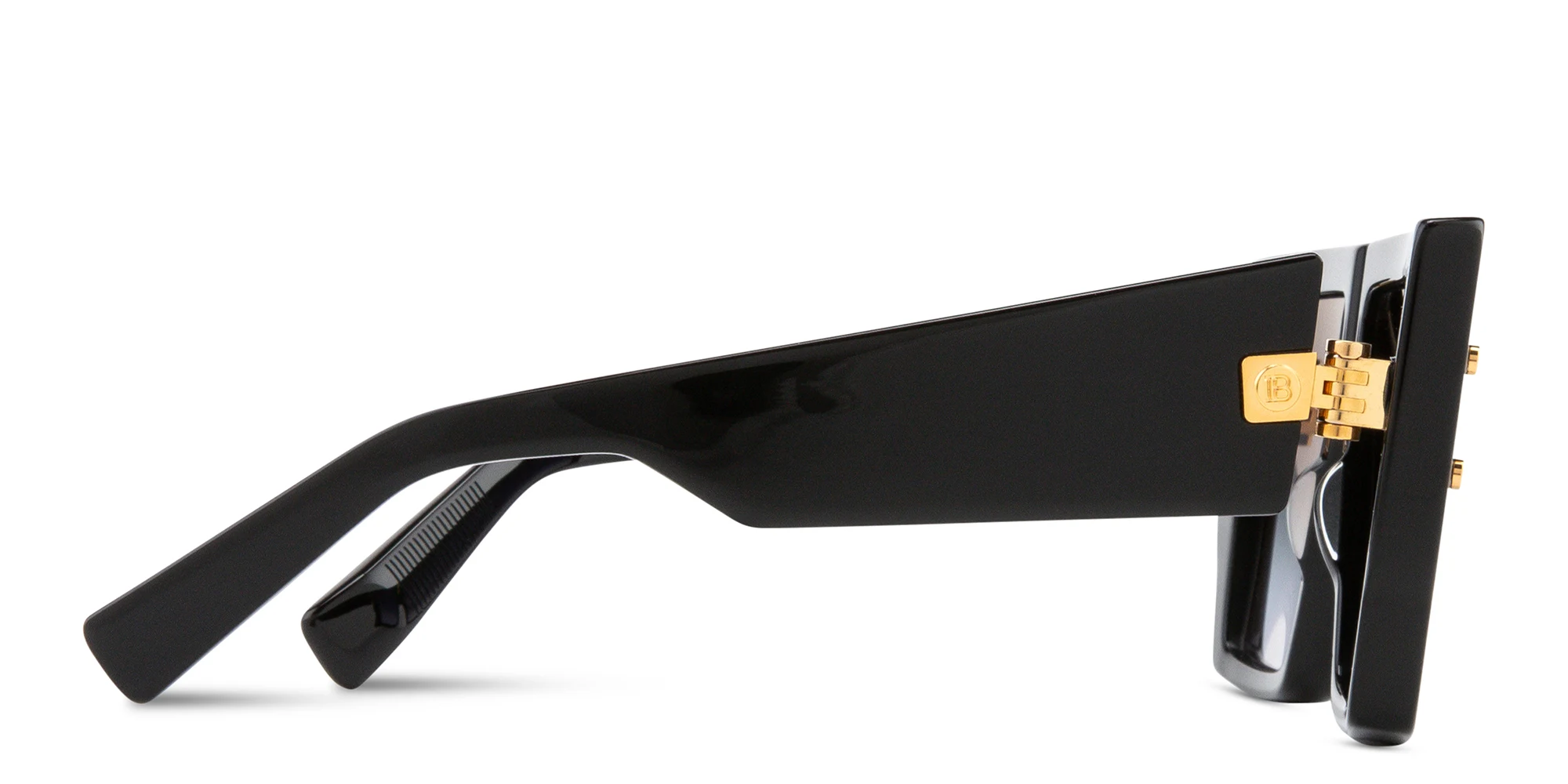 Shop BALMAIN B-Grand Unisex Oversized Square Sunglasses in Black online.