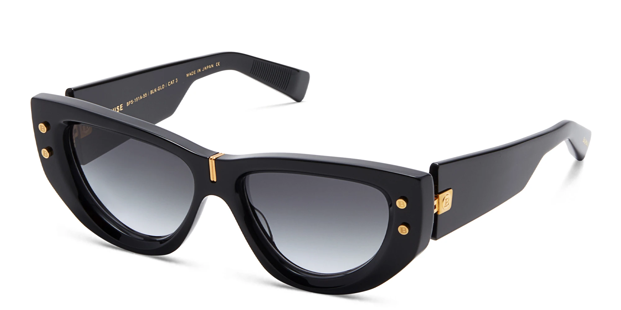 Shop BALMAIN B-Muse Cat-Eye Sunglasses in Black online.