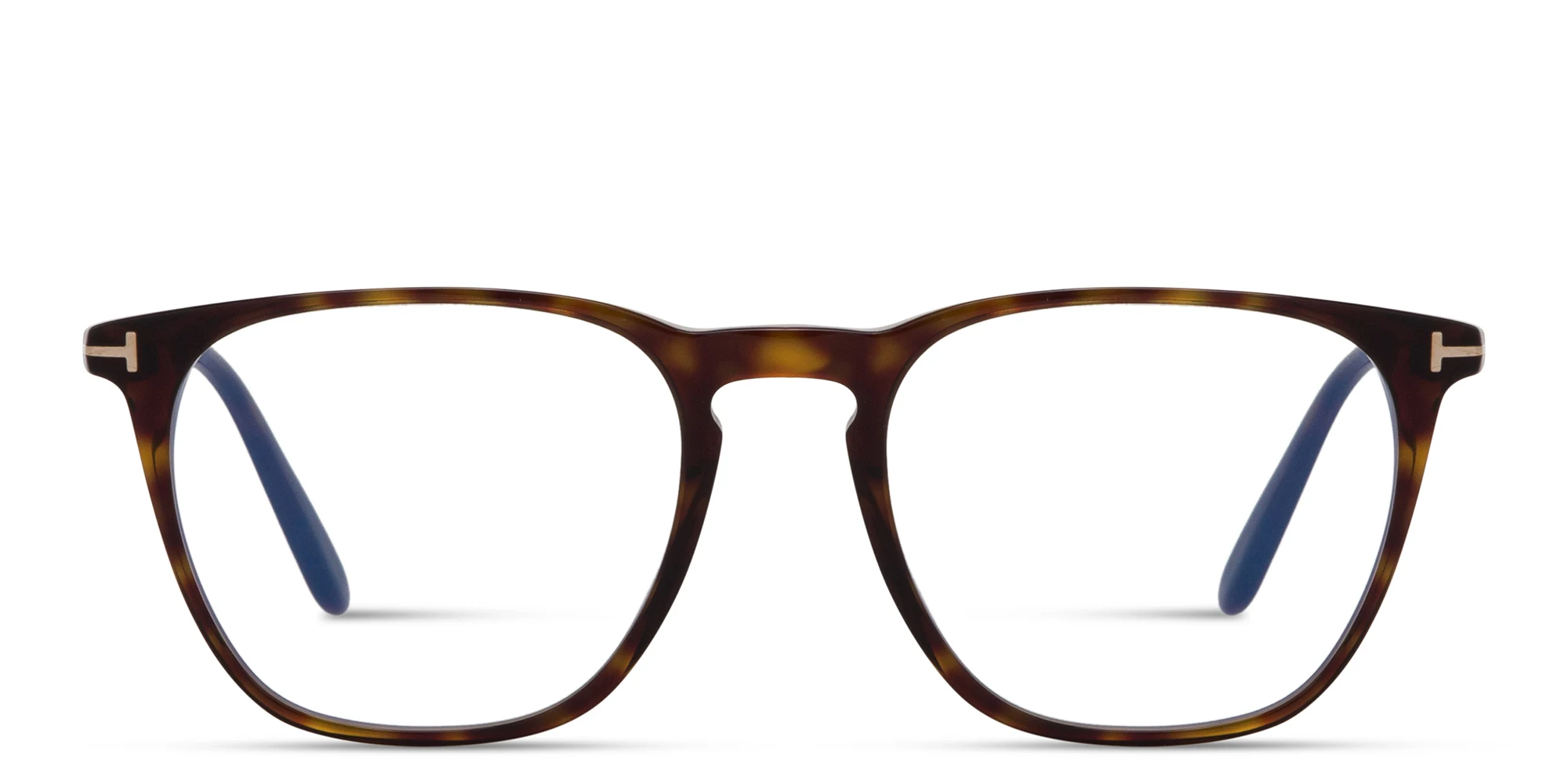 تسوق نظارات طبية دائرية بشعار العلامة توم فورد بلون هافان داكن أونلاين.