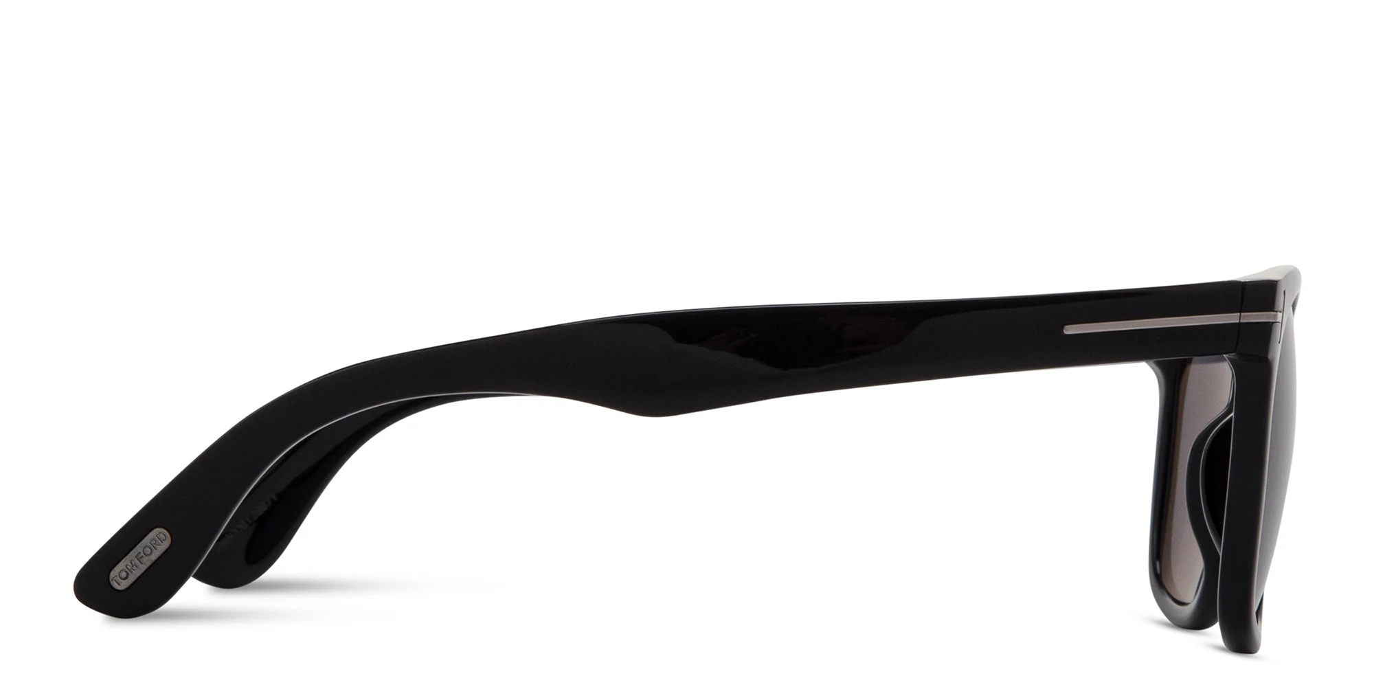 Shop TOM FORD Kevyn Square Sunglasses in Shiny Black online.
