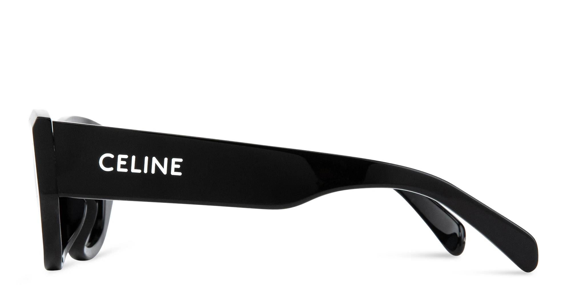 Shop CELINE Monochroms Cat Eye Sunglasses in Black online.