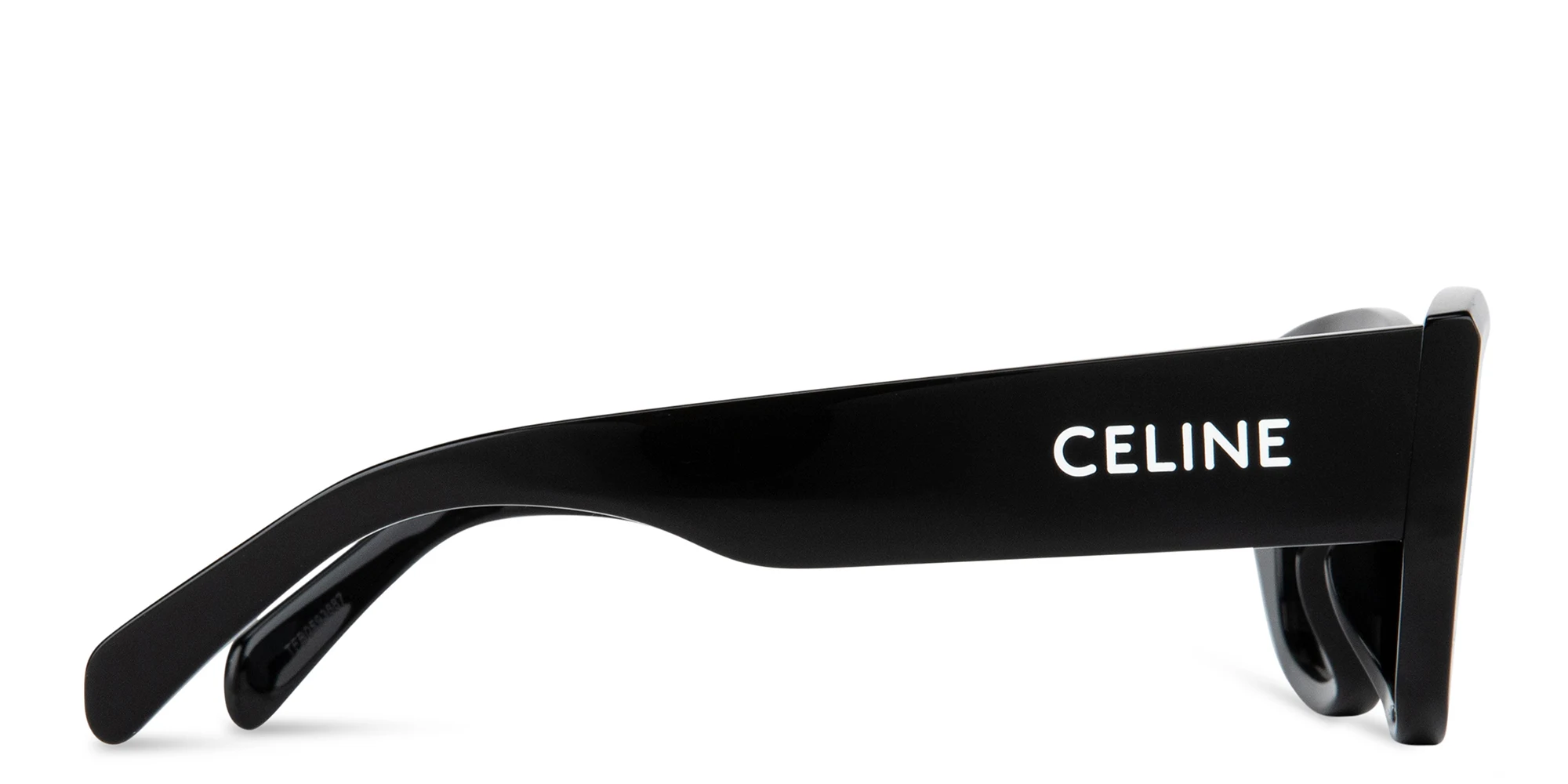 Shop CELINE Monochroms Cat Eye Sunglasses in Black online.