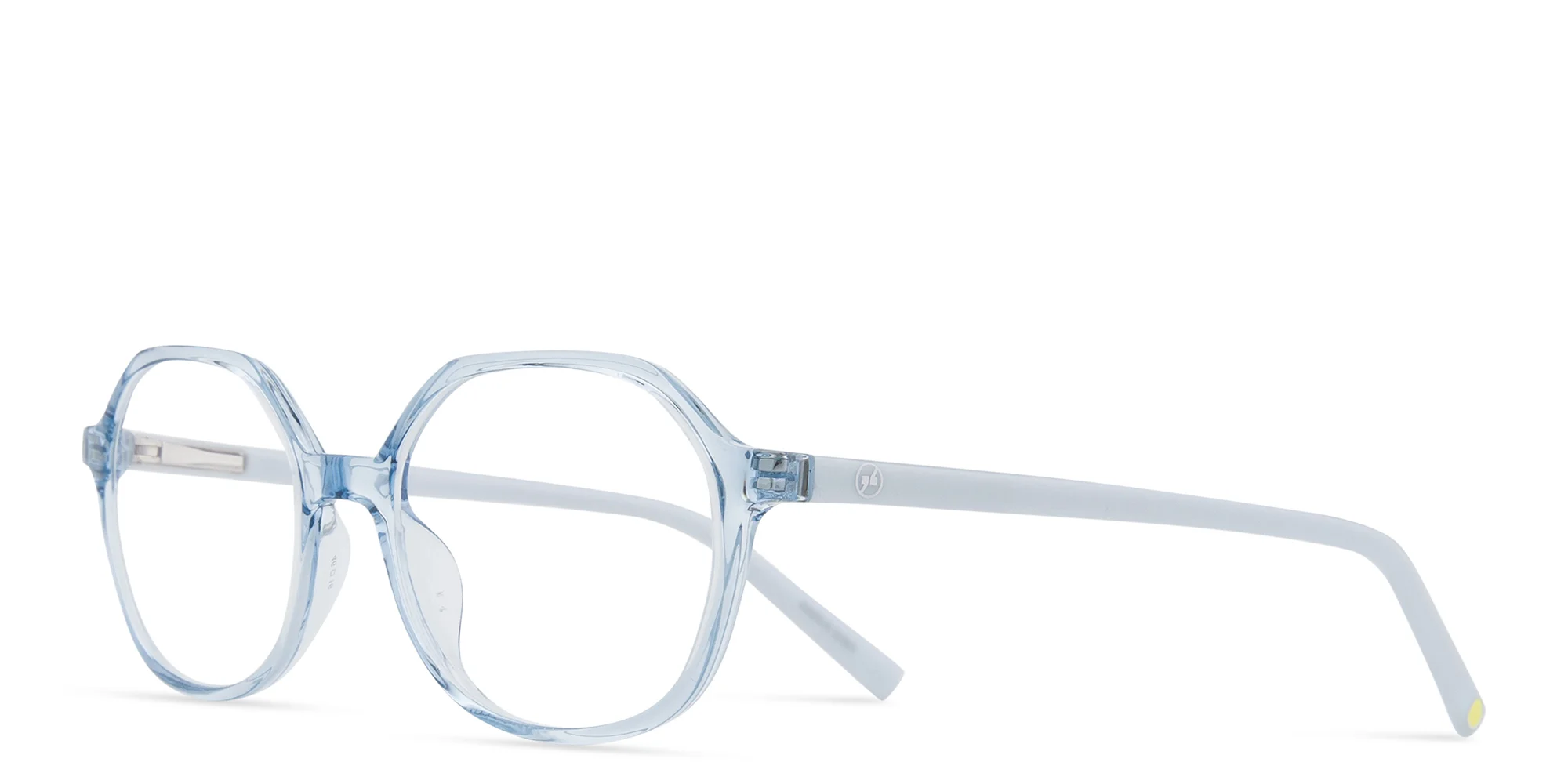 Shop EYE'M Kids Irregular Eyeglasses in Blue online.