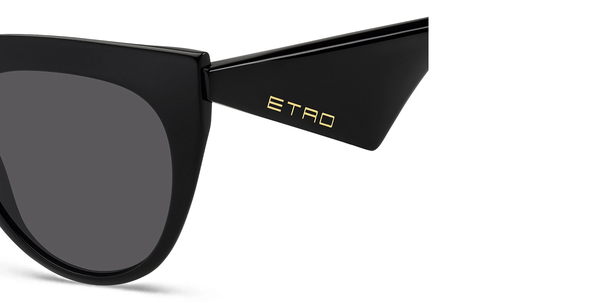 Shop ETRO Tailoring Oversized Cat-Eye Sunglasses in Black online.