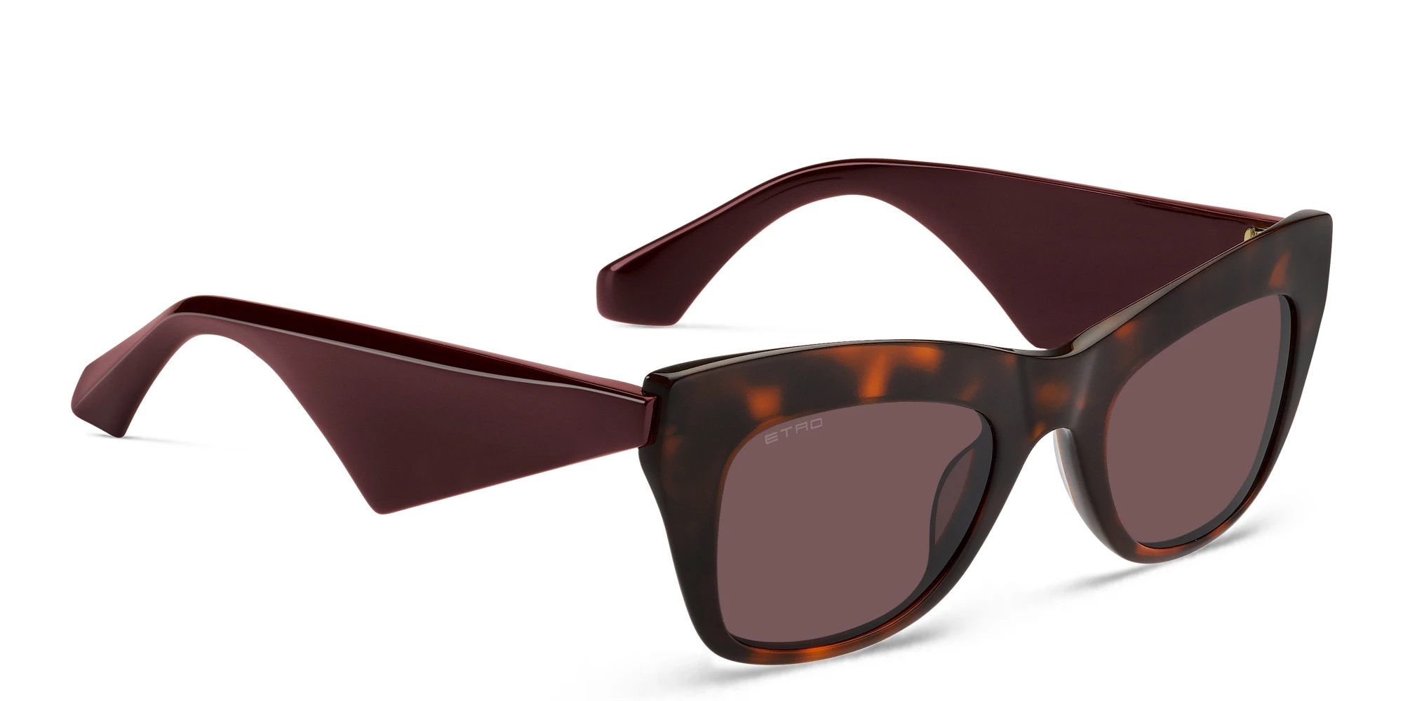 Shop ETRO Tailoring Cat-Eye Sunglasses in Havana online.