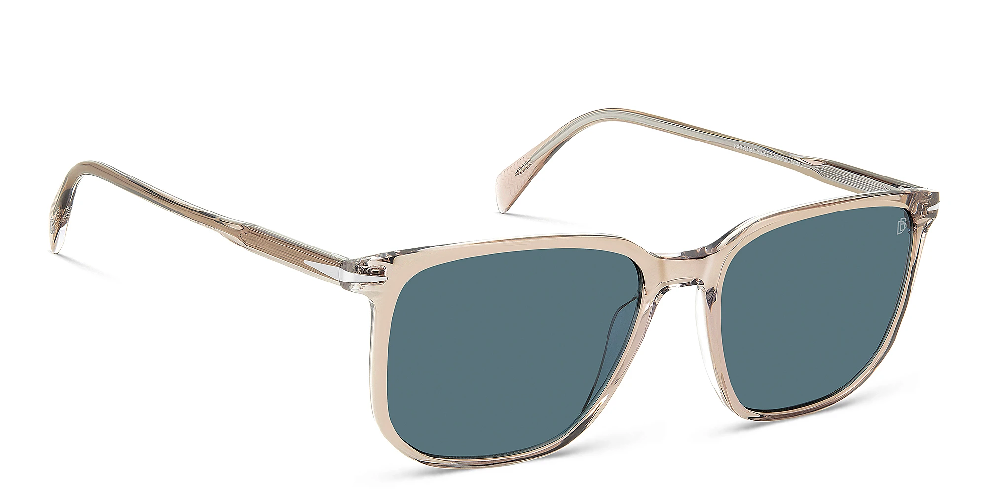 Shop DAVID BECKHAM Timeless Icons Square Sunglasses in Beige online.