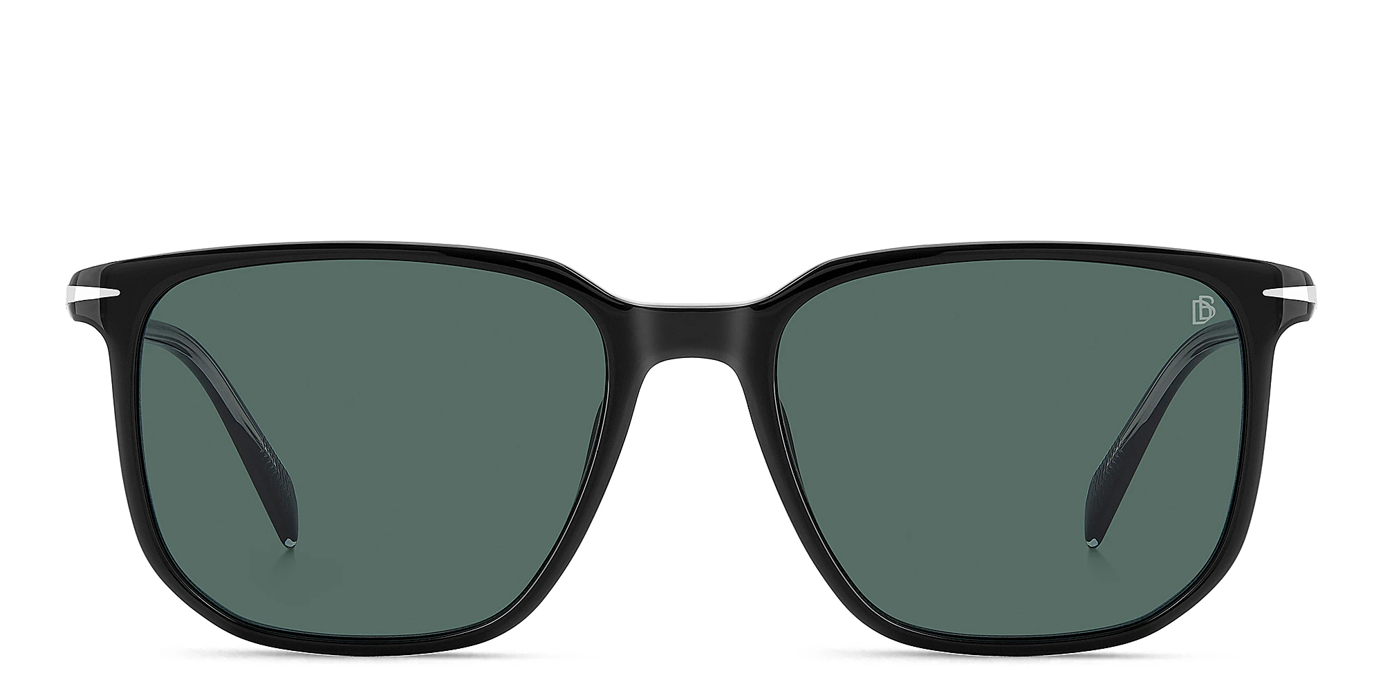 Shop DAVID BECKHAM Timeless Icons Square Sunglasses in Black online.
