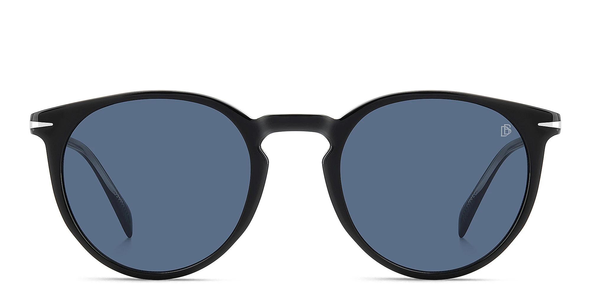 Shop DAVID BECKHAM Timeless Icons Panthos Sunglasses in Black online.