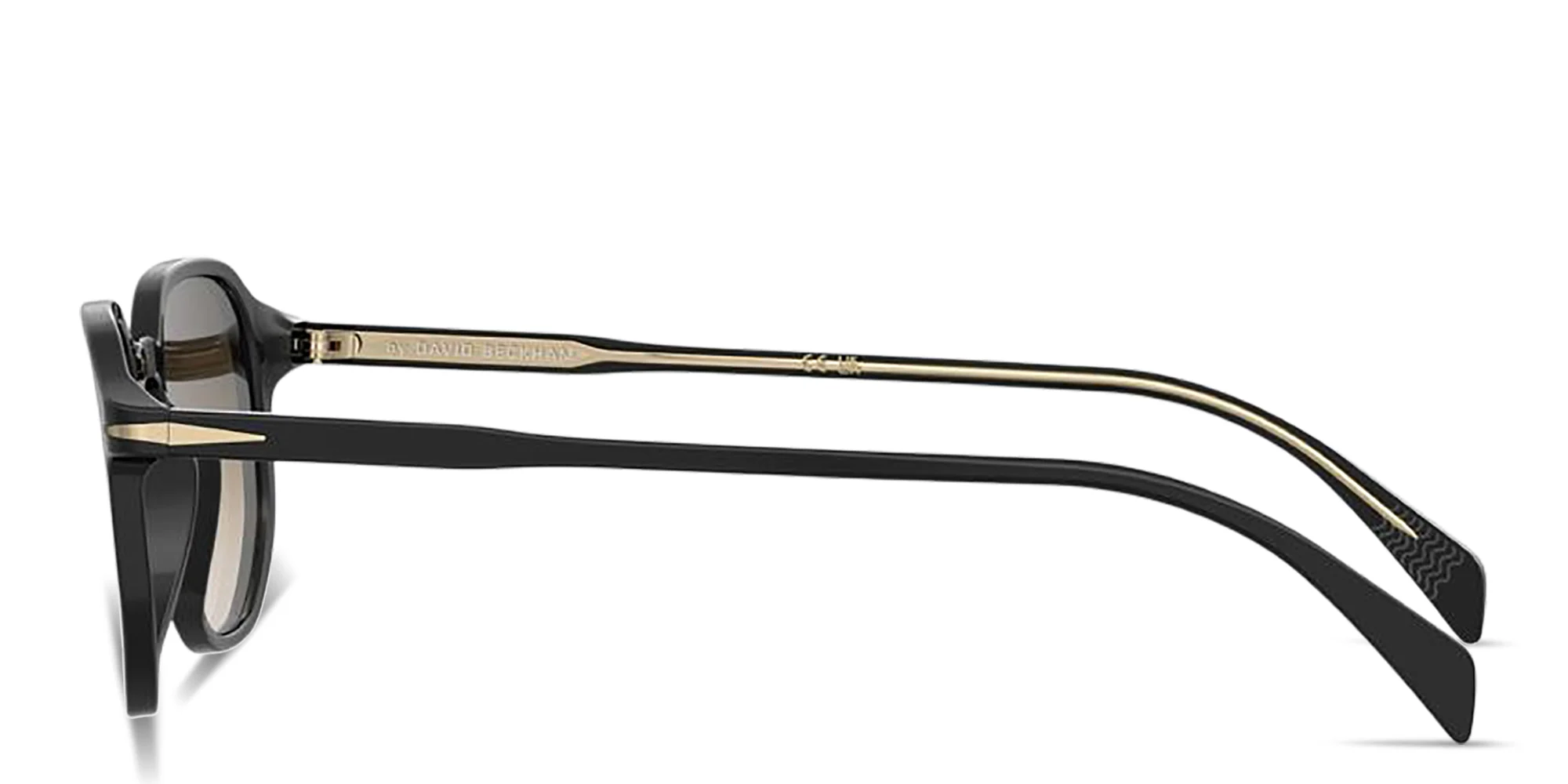 Shop DAVID BECKHAM Talisman Irregular Sunglasses in Black online.