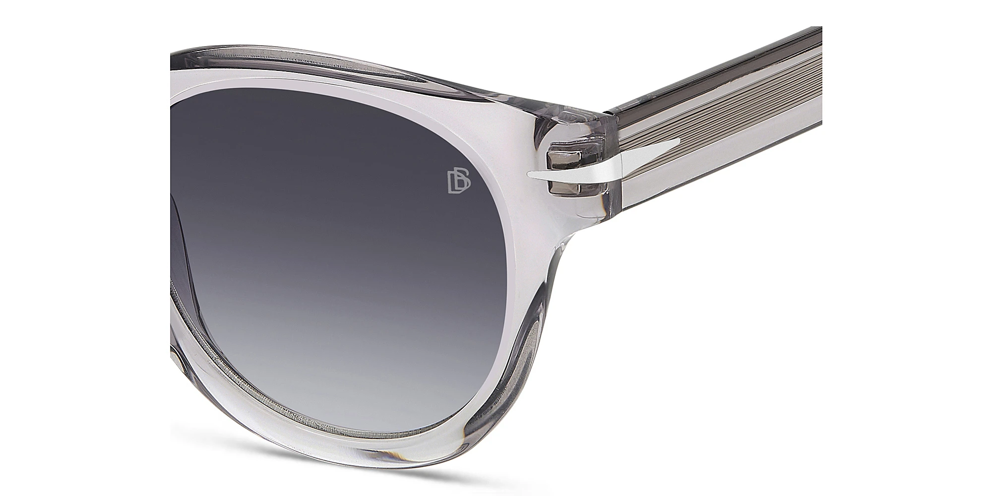 Shop DAVID BECKHAM Style Pioneer Panthos Sunglasses in Grey online.