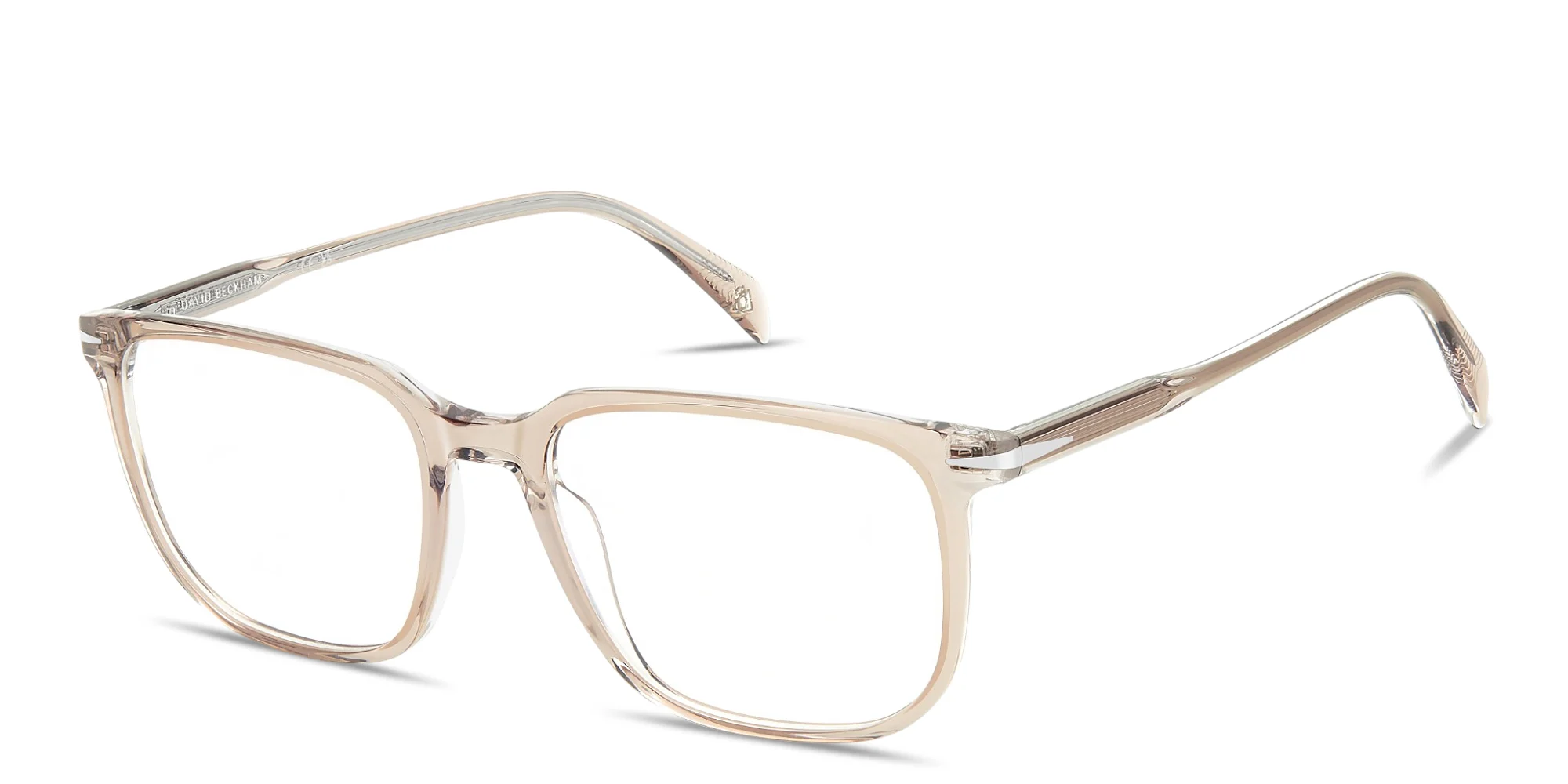 تسوق Timeless Icons Rectangle Eyeglasses ديفيد بيكهام بلون Beige Crystal أونلاين.