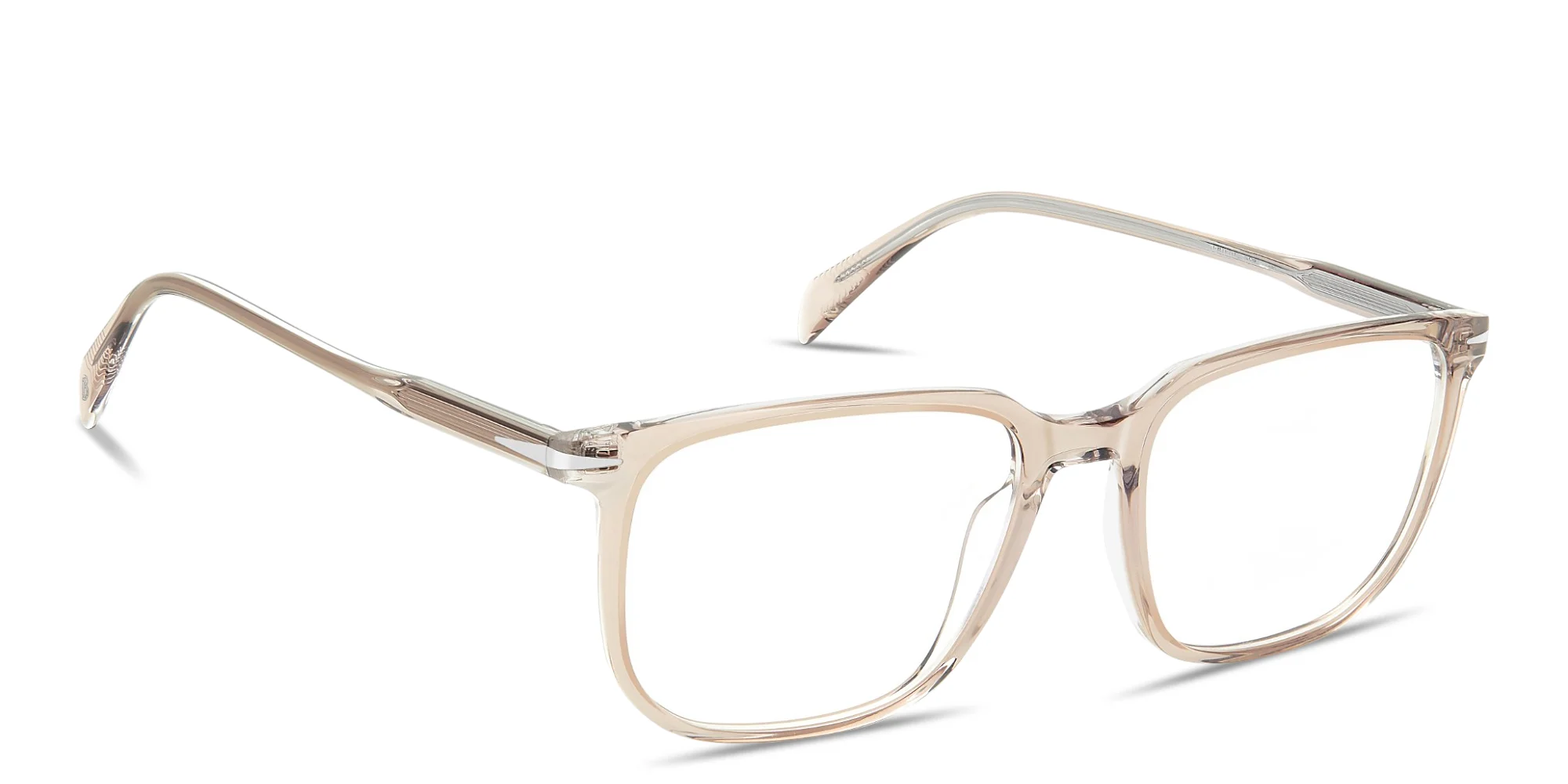 تسوق Timeless Icons Rectangle Eyeglasses ديفيد بيكهام بلون Beige Crystal أونلاين.