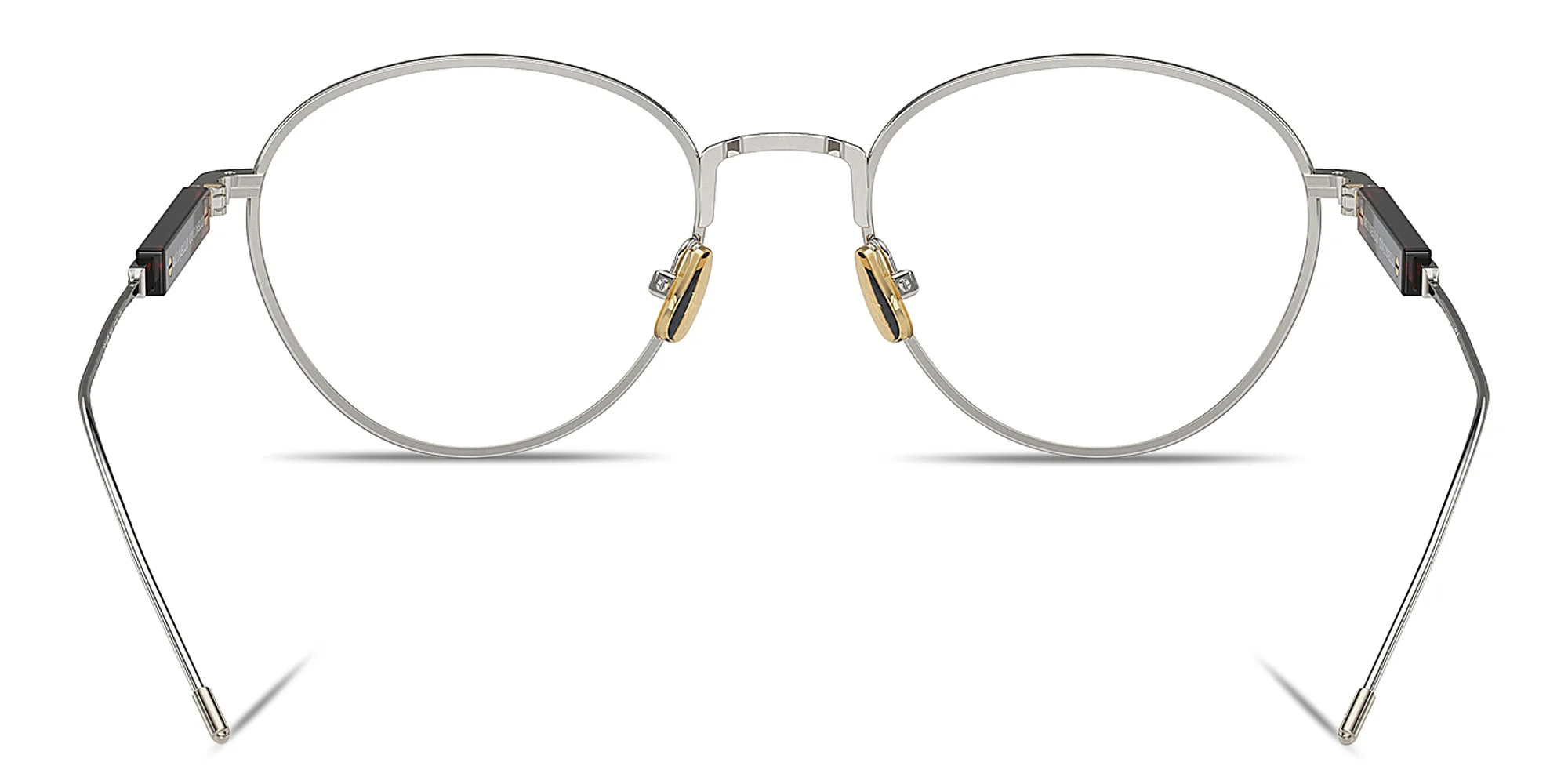 Shop BRUNELLO CUCINELLI Sartorial Sunset Unisex Round Eyeglasses in Gold online.