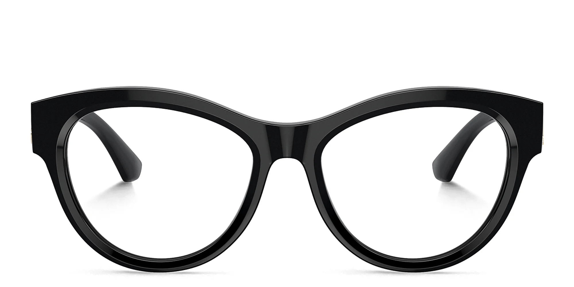 Shop BURBERRY TB Motif Round Eyeglasses in Black online.