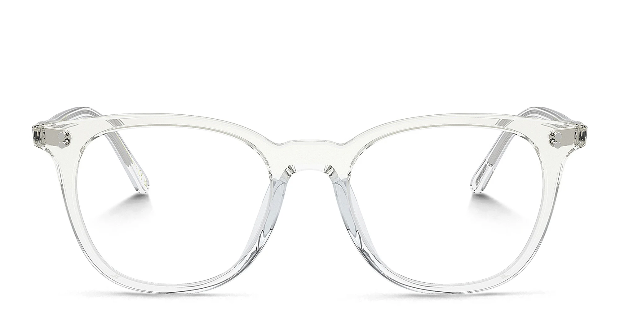 Shop OLIVER PEOPLES Josianne Unisex Pillow Eyeglasses in Buff/Crystal Gradient online.