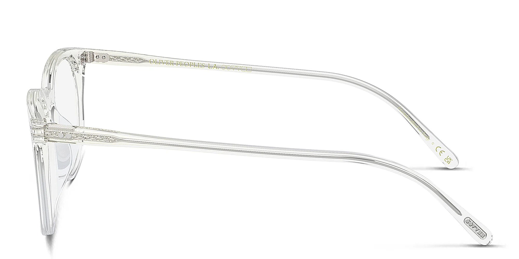 Shop OLIVER PEOPLES Josianne Unisex Pillow Eyeglasses in Buff/Crystal Gradient online.