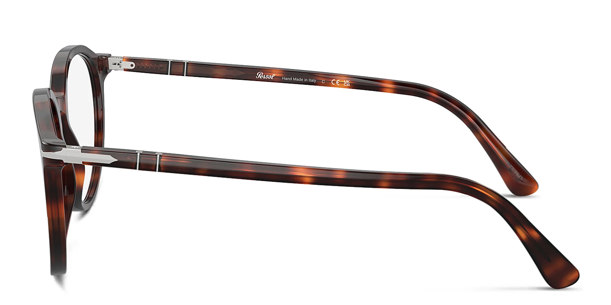 Shop PERSOL Unisex Panthos Eyeglasses in Havana online.