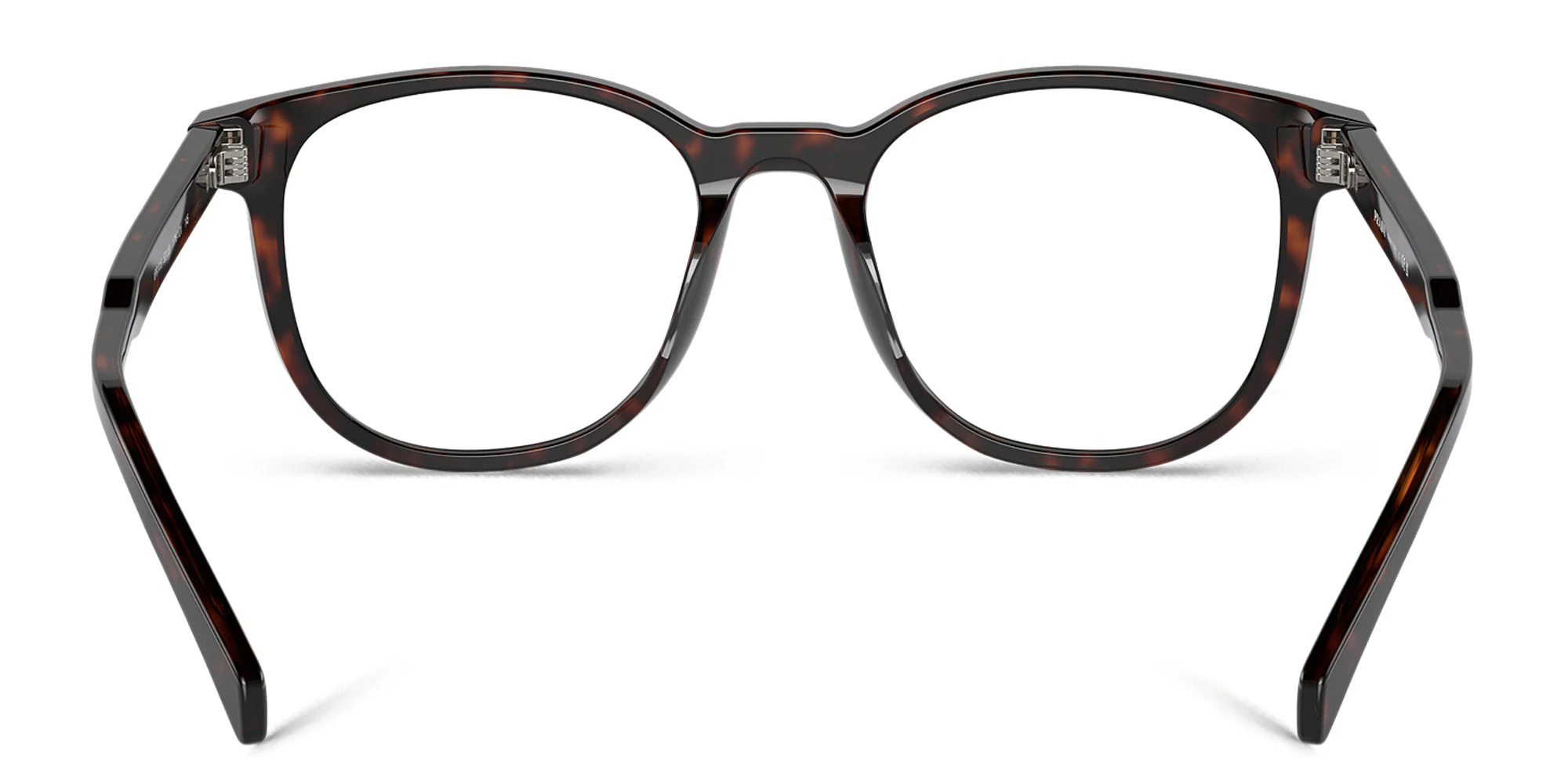 Shop PRADA Logo Panthos Eyeglasses in Tortoise online.