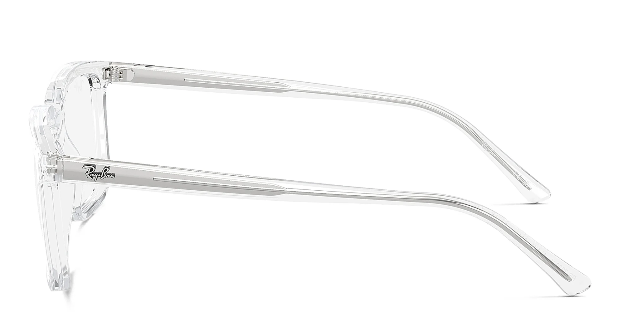 Shop Ray-Ban Alain Optics Unisex Rectangle Eyeglasses in Clear online.