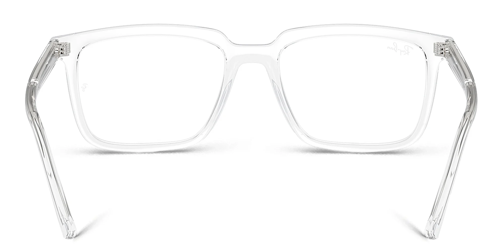 Shop Ray-Ban Alain Optics Unisex Rectangle Eyeglasses in Clear online.