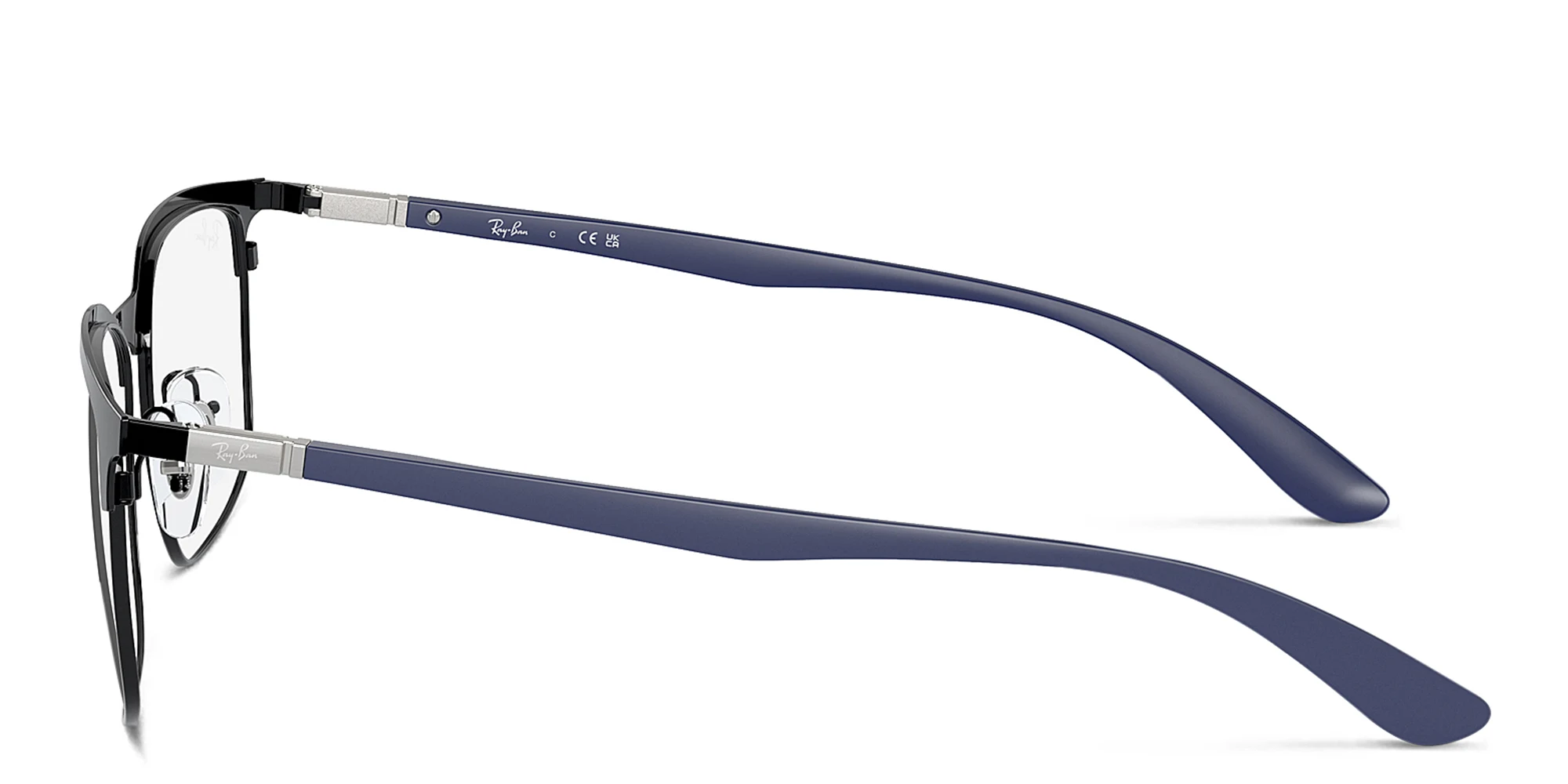 Shop Ray-Ban Optics Unisex Wide Square Eyeglasses in Black online.