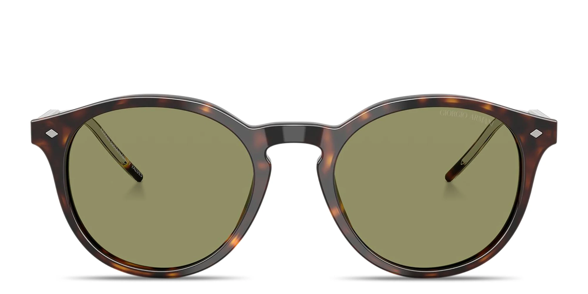 Shop GIORGIO ARMANI Logo Signature Panthos Sunglasses in Havana online.