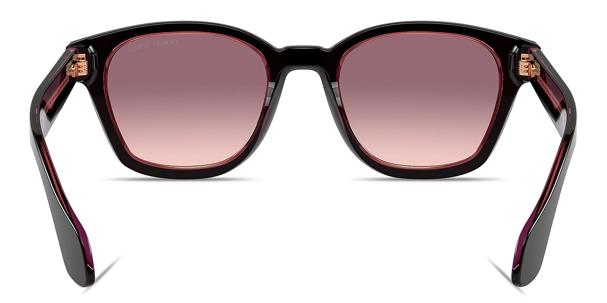 Shop GIORGIO ARMANI Armani Code Square Sunglasses in Top Brown Transparent Pink online.