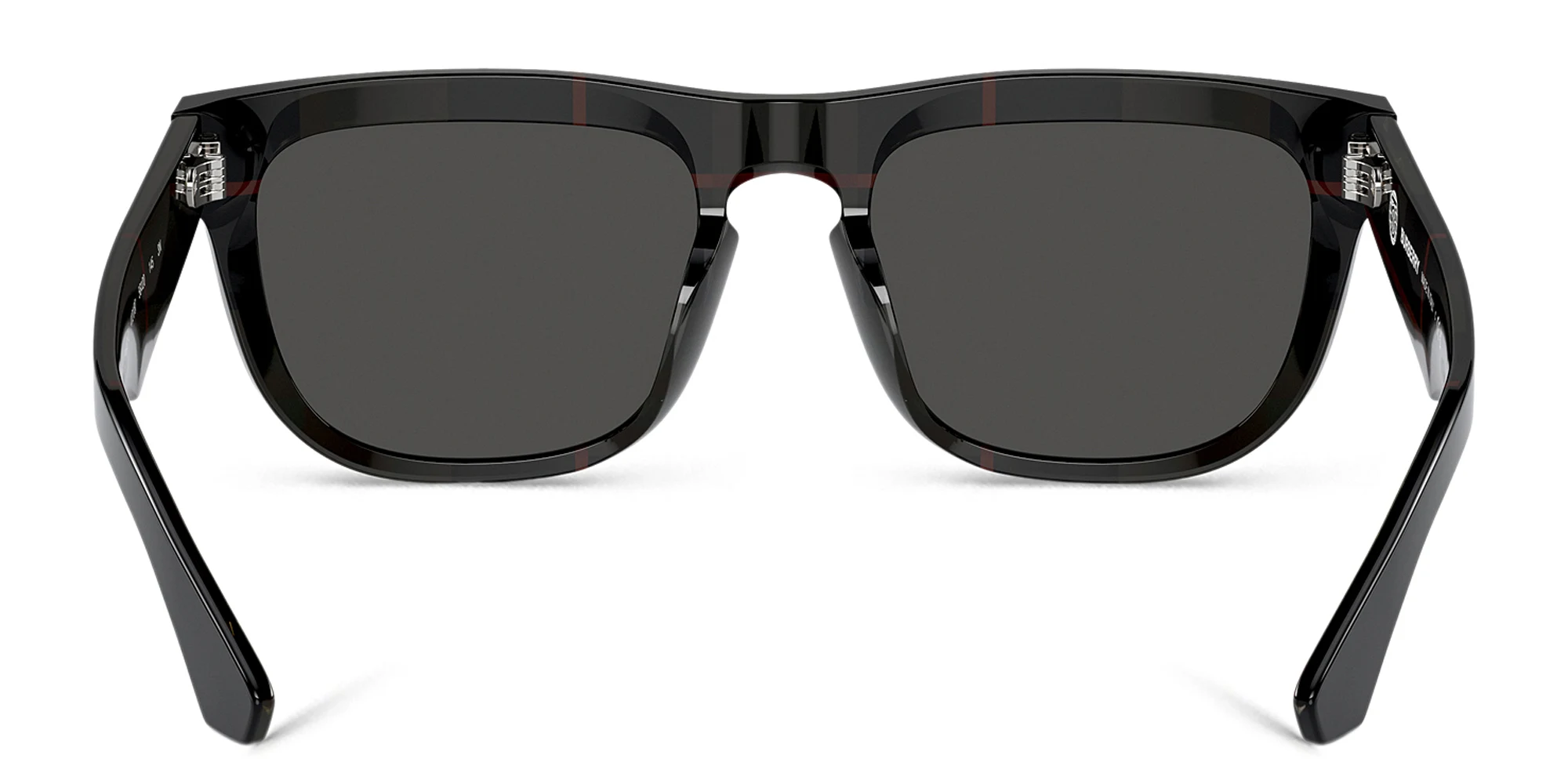 Shop BURBERRY Logo Square Sunglasses in Black online.