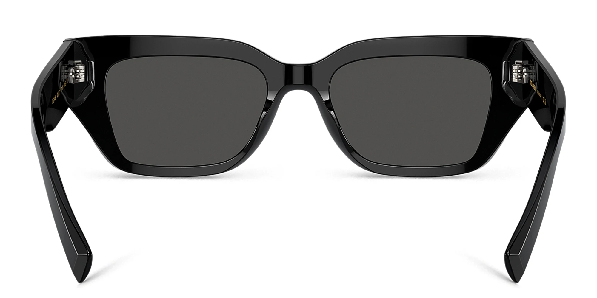 Shop Dolce & Gabbana Logo Rectangle Sunglasses in Black online.