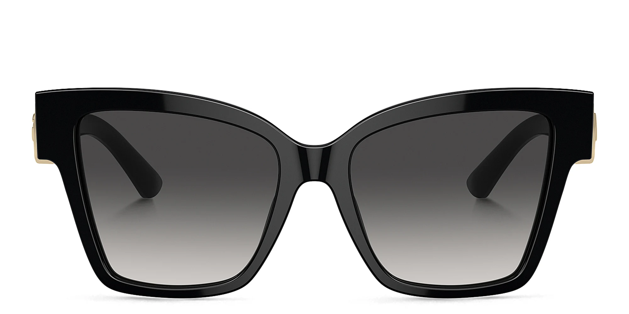 Shop Dolce & Gabbana Logo Square Sunglasses in Black online.