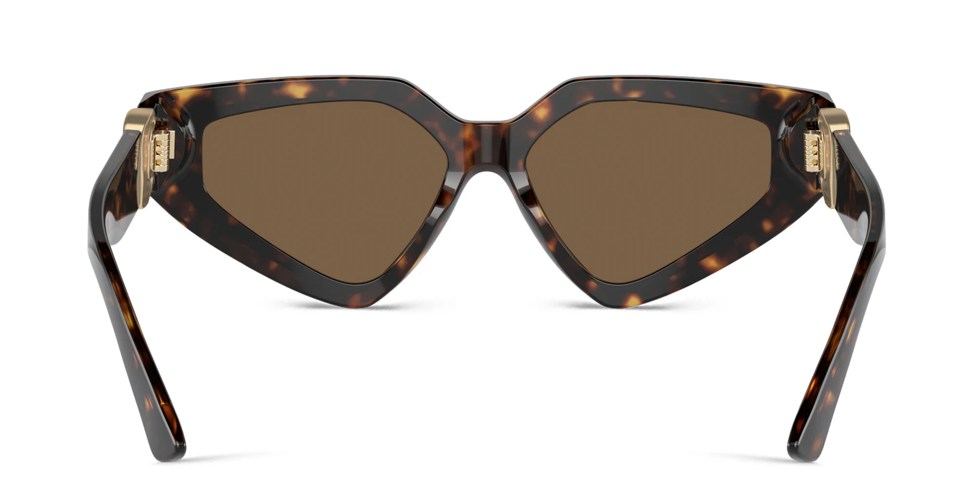 Shop Dolce & Gabbana Logo Butterfly Sunglasses in Havana online.
