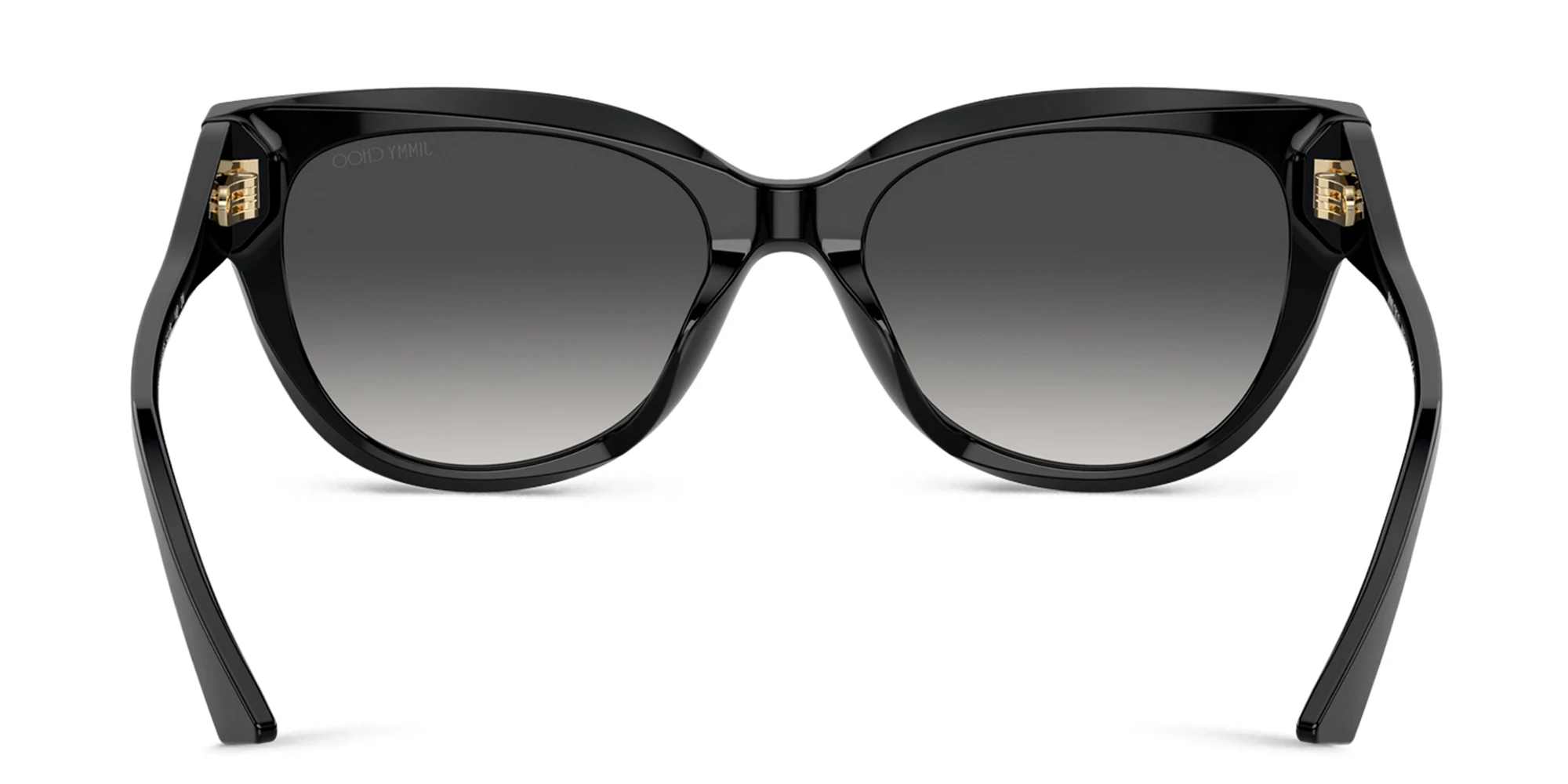 Shop JIMMY CHOO JC Motif Cat-Eye Sunglasses in Black online.