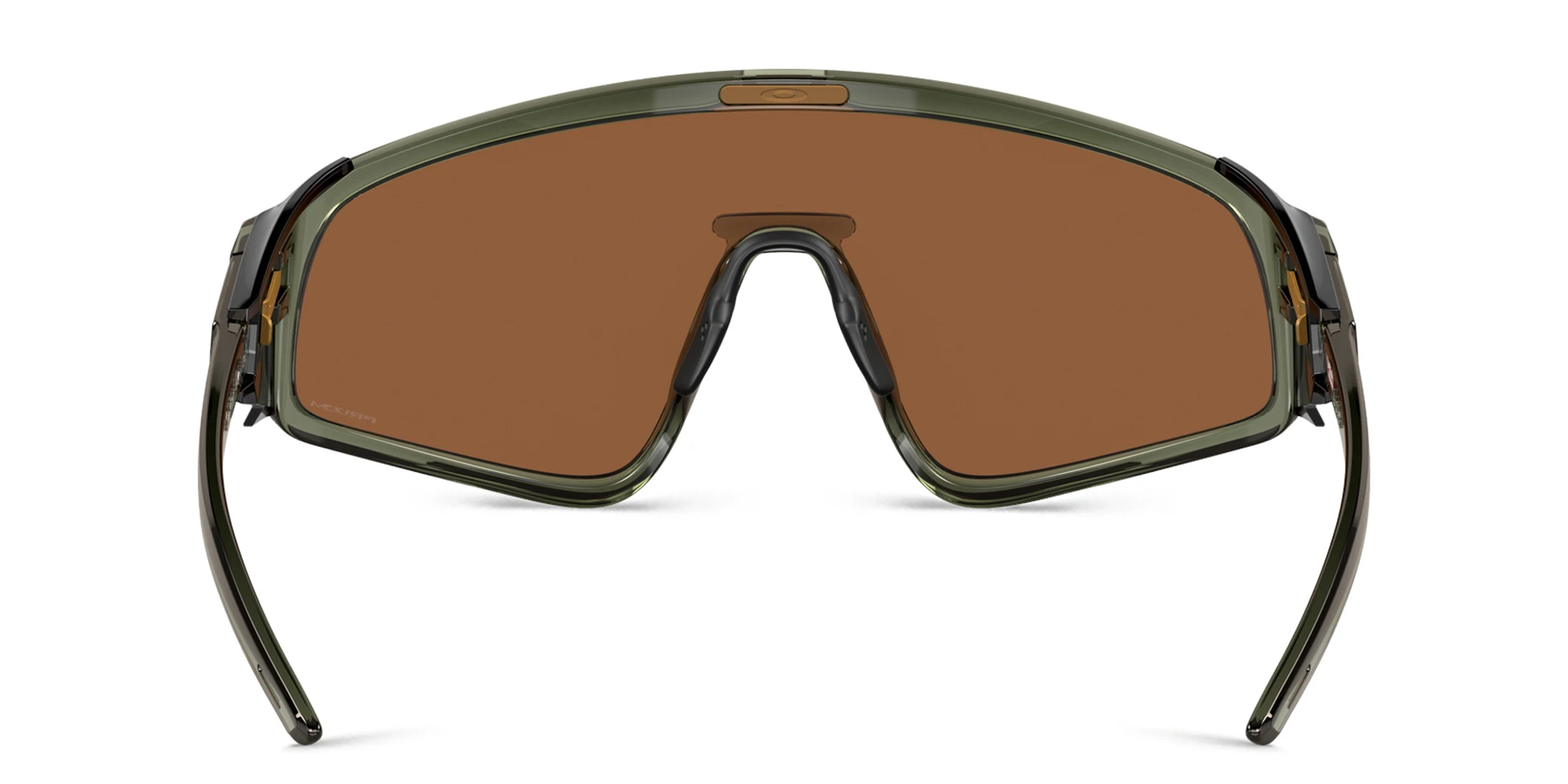 Shop Oakley Latch Panel Unisex Mask Sunglasses in Green online.