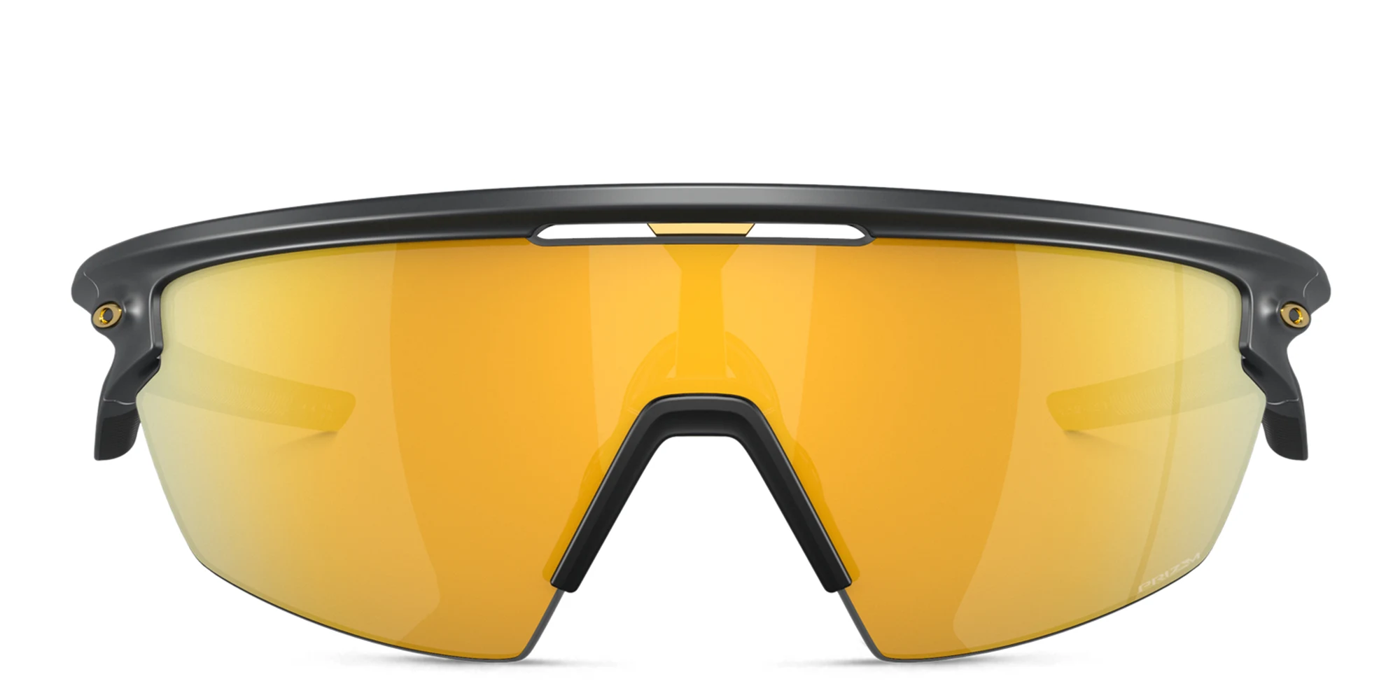 Shop Oakley Sphaera Unisex Half-Rim Mask Sunglasses in Black online.