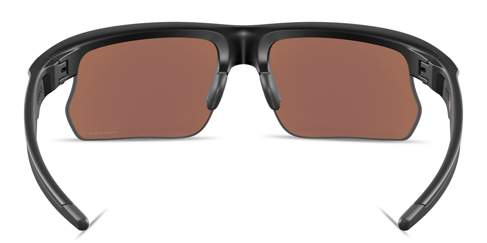 Shop Oakley BiSphaera Unisex Half-Rim Wide Rectangle Sunglasses in Black online.