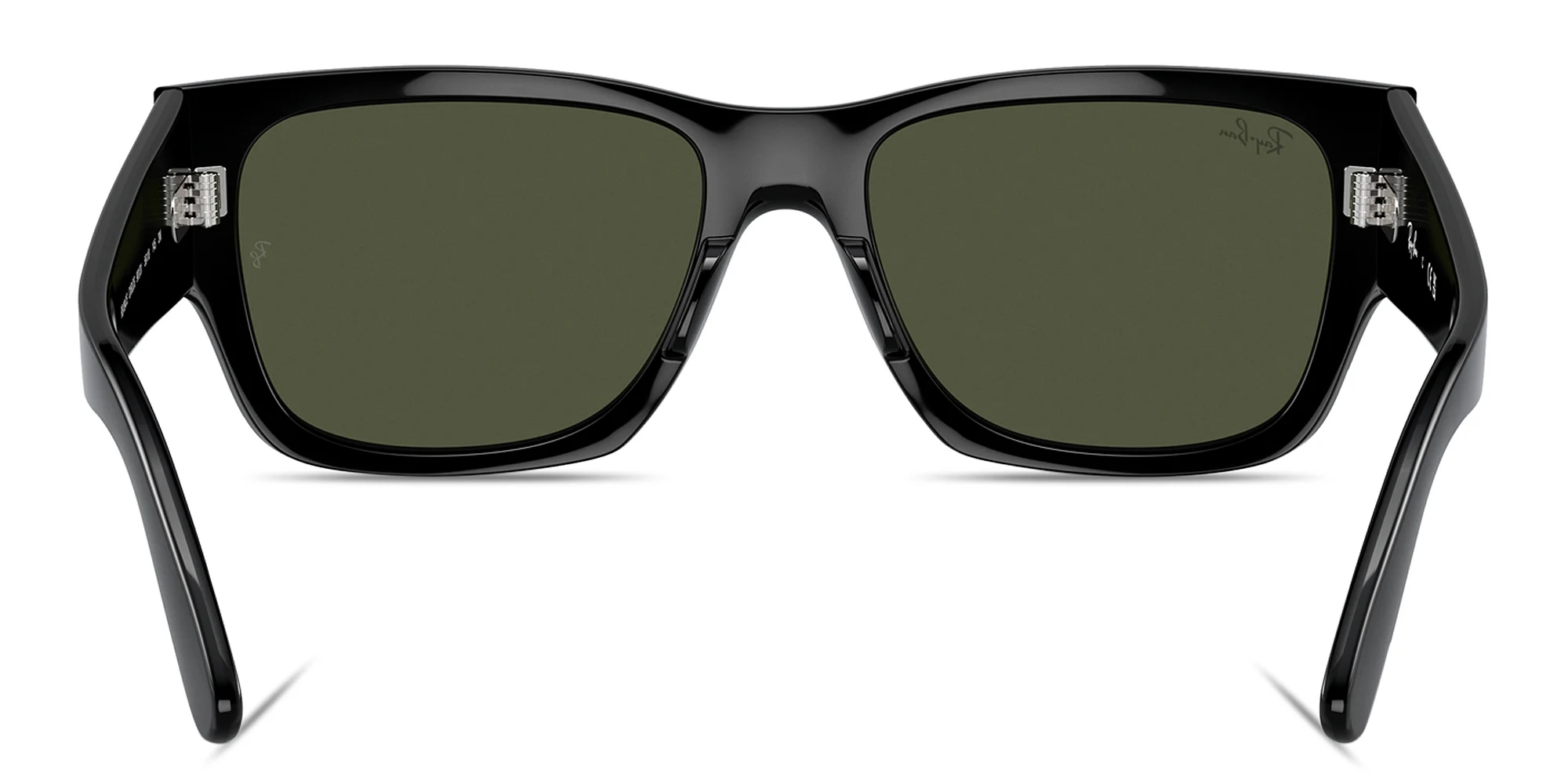 Shop Ray-Ban Carlos Unisex Rectangle Sunglasses in Black online.
