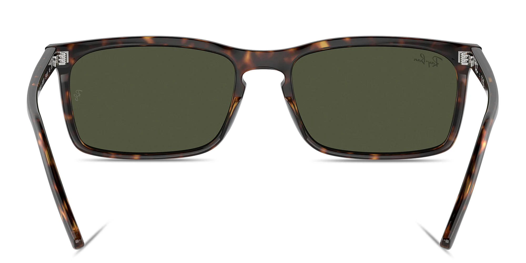 Shop Ray-Ban Logo-Embossed Unisex Rectangle Sunglasses in Havana online.