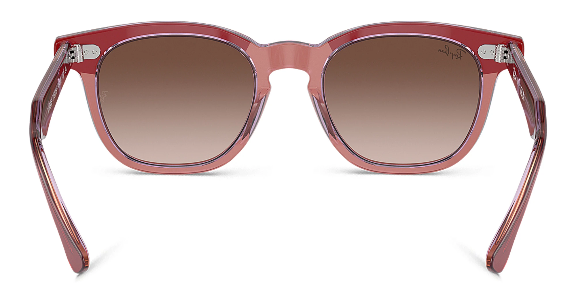 Shop Ray-Ban Junior Logo Kids Square Sunglasses in Red online.