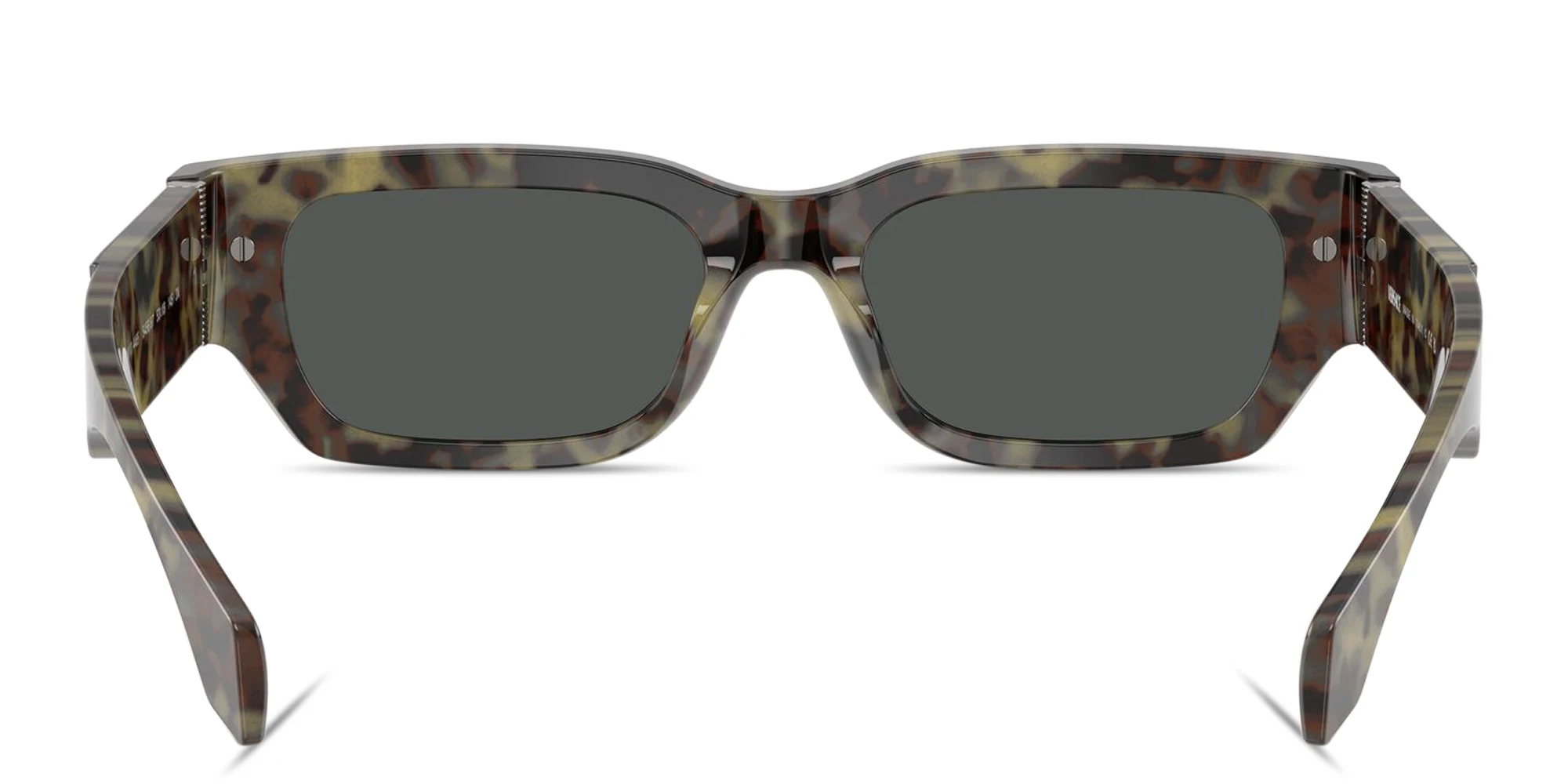 Shop VERSACE Medusa Rectangle Sunglasses in Havana online.