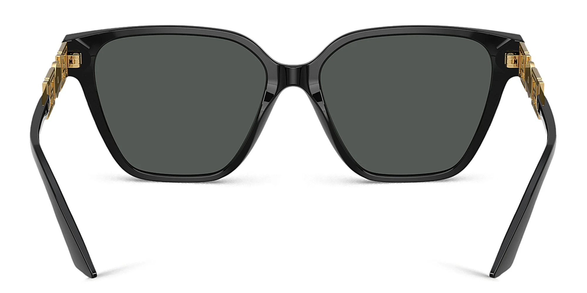 Shop VERSACE Medusa Butterfly Sunglasses in Black online.