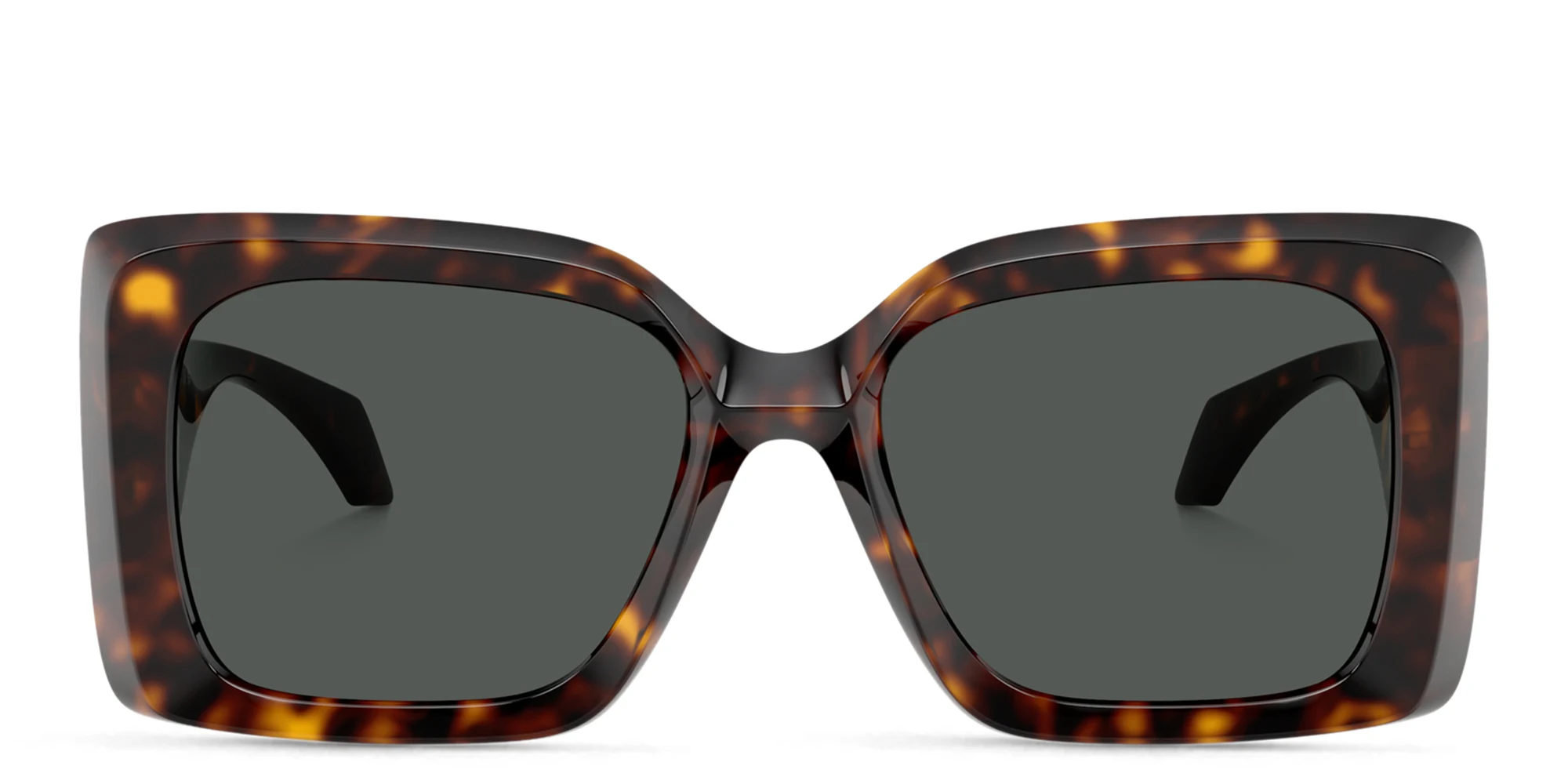 Shop VERSACE Medusa Irregular Sunglasses in Havana online.
