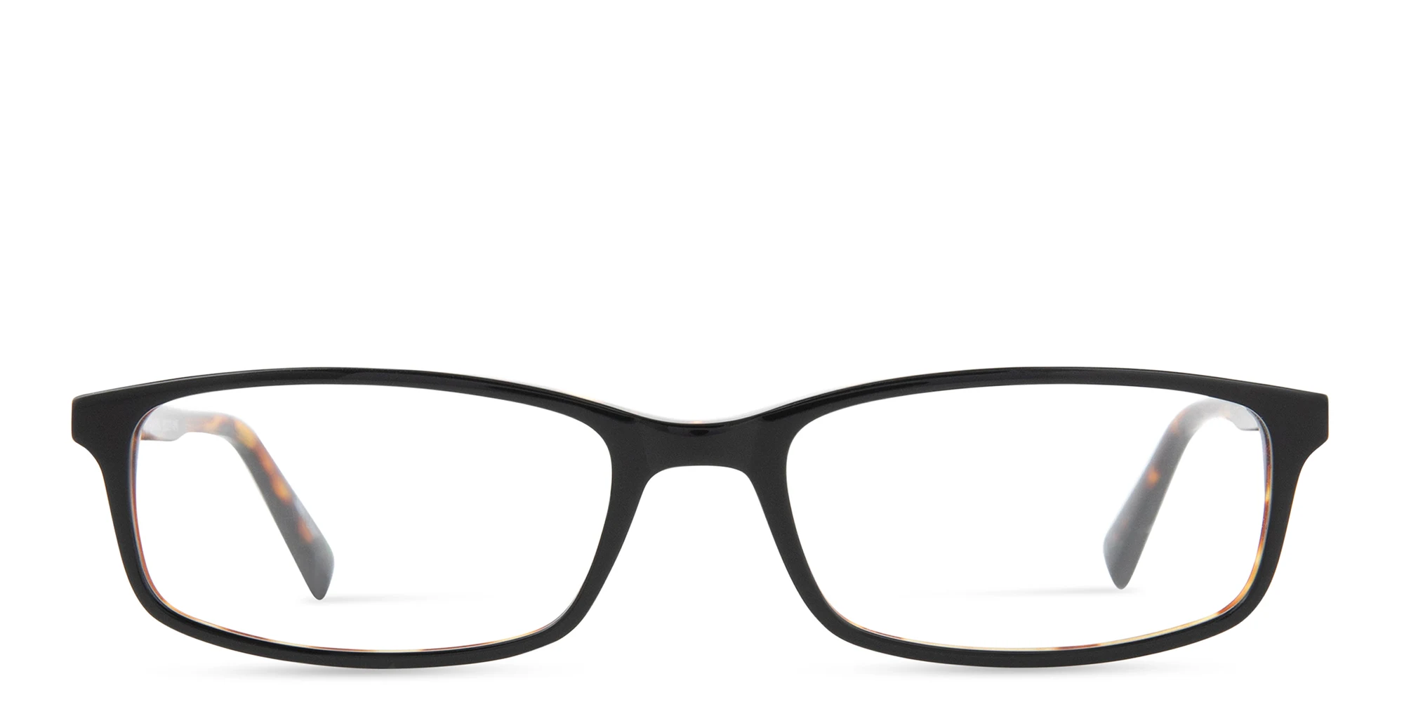 Shop EYE'M Rectangle Eyeglasses in Black Havana online.