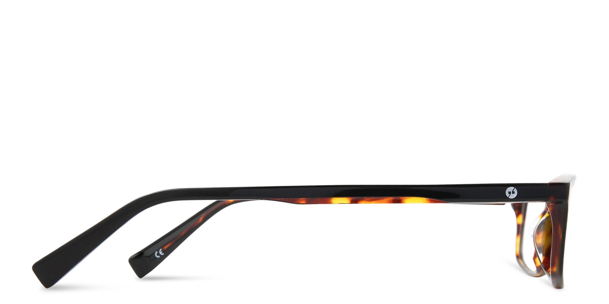 Shop EYE'M Rectangle Eyeglasses in Black Havana online.