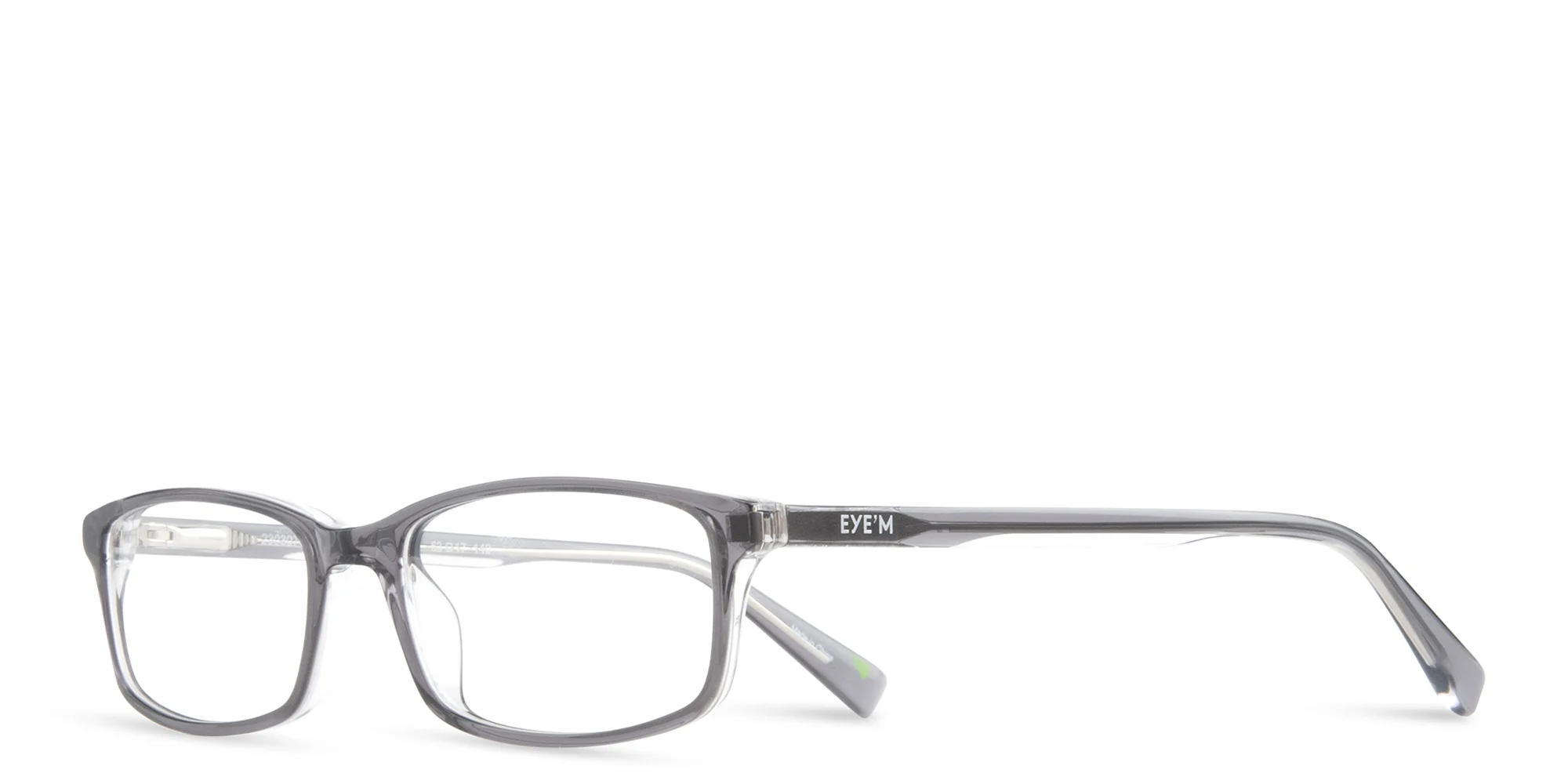 Shop EYE'M Rectangle Eyeglasses in Grey online.