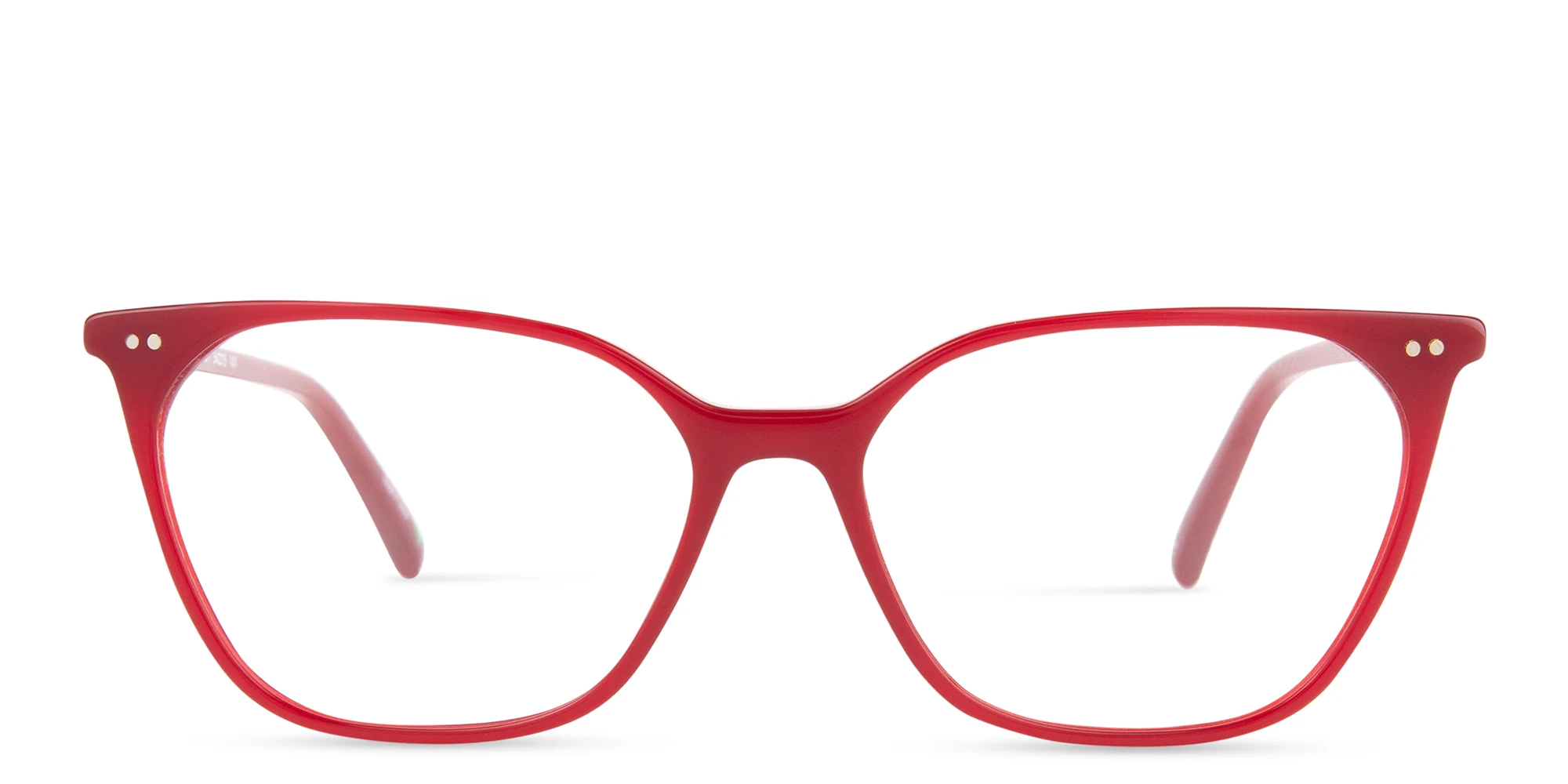 Shop EYE'M Square Eyeglasses in Burgundy online.