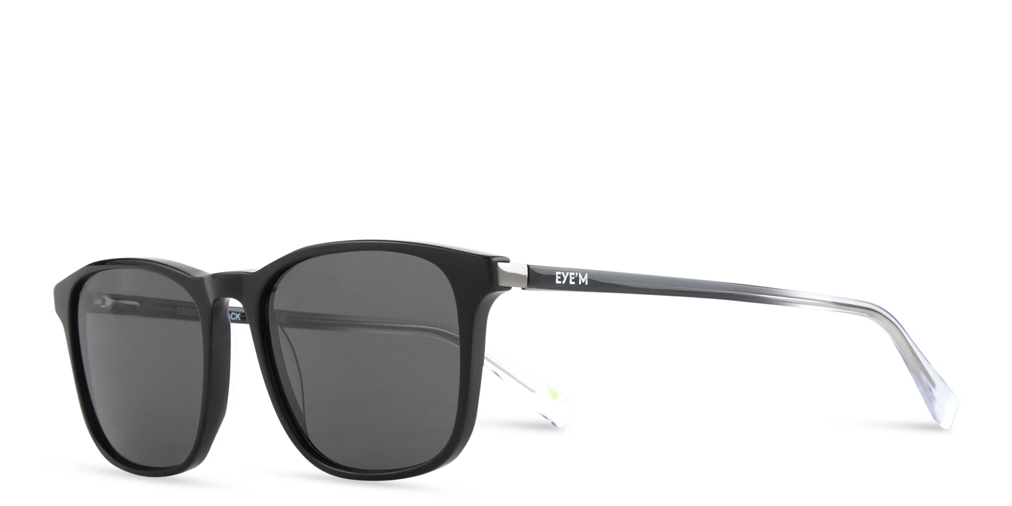 Shop EYE'M Square Sunglasses in Black online.